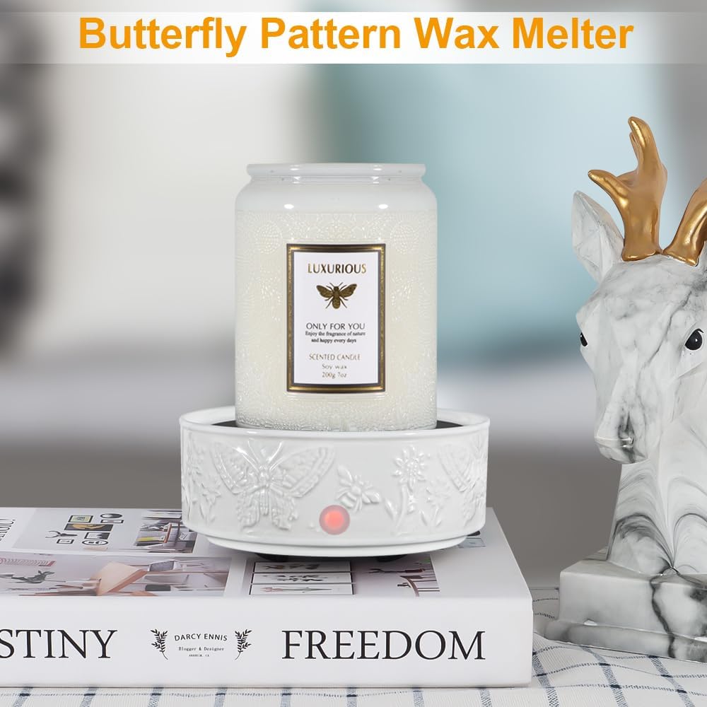 Butterfly Design Electric Candle Warmer for Wax Melts