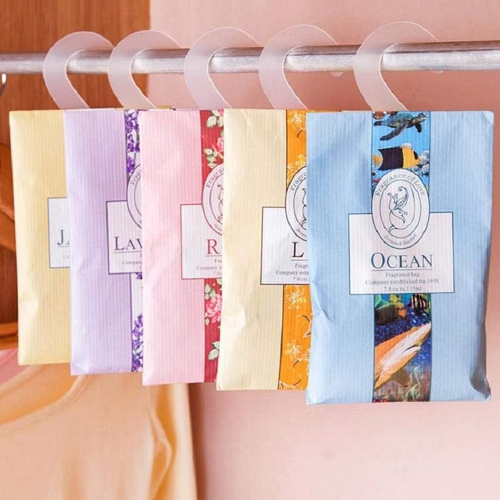 5Pcs Lavender Scented Sachets for Home Car Wardrobe Clothes