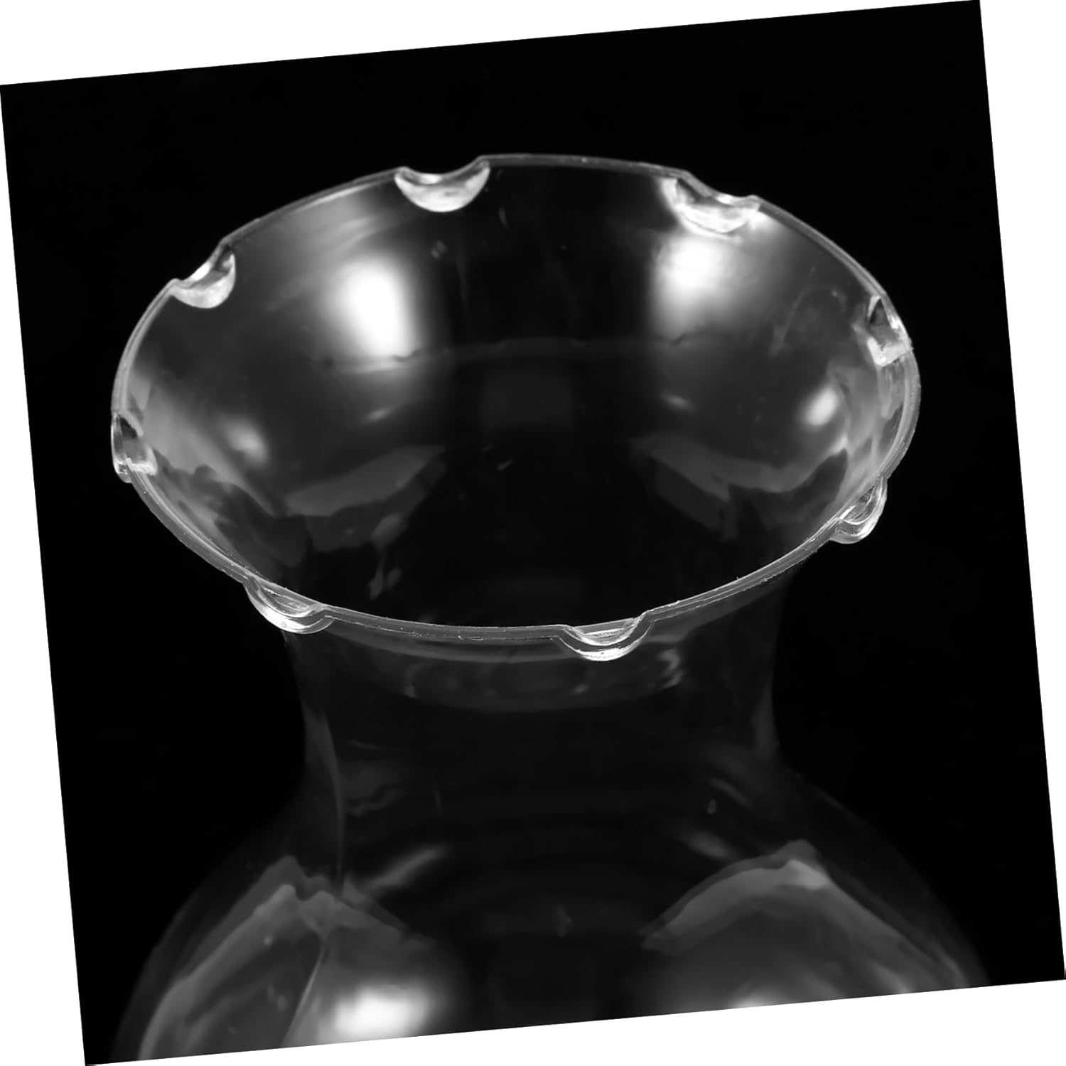 4pcs Clear Plastic Centerpiece Flower Vases with Nonslip Base and Robust Design