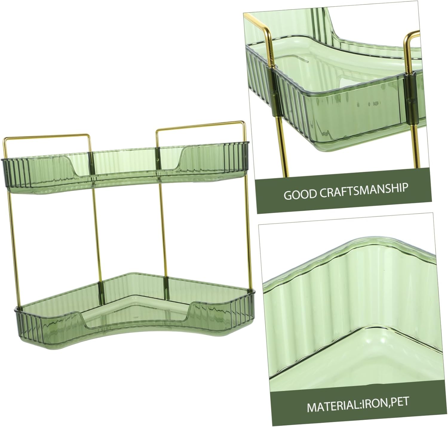 IMIKEYA Corner Storage Rack for Kitchen and Bathroom