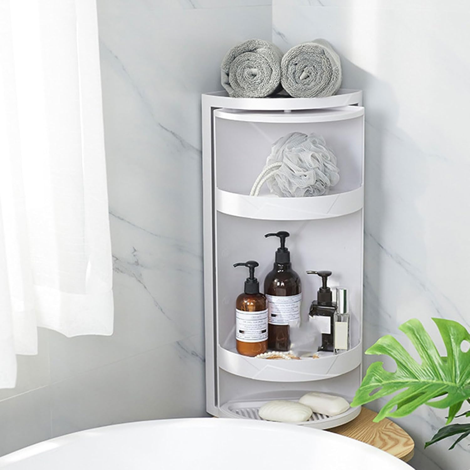 Yosoo Health Gear 2 Tier Bathroom Corner Shelf