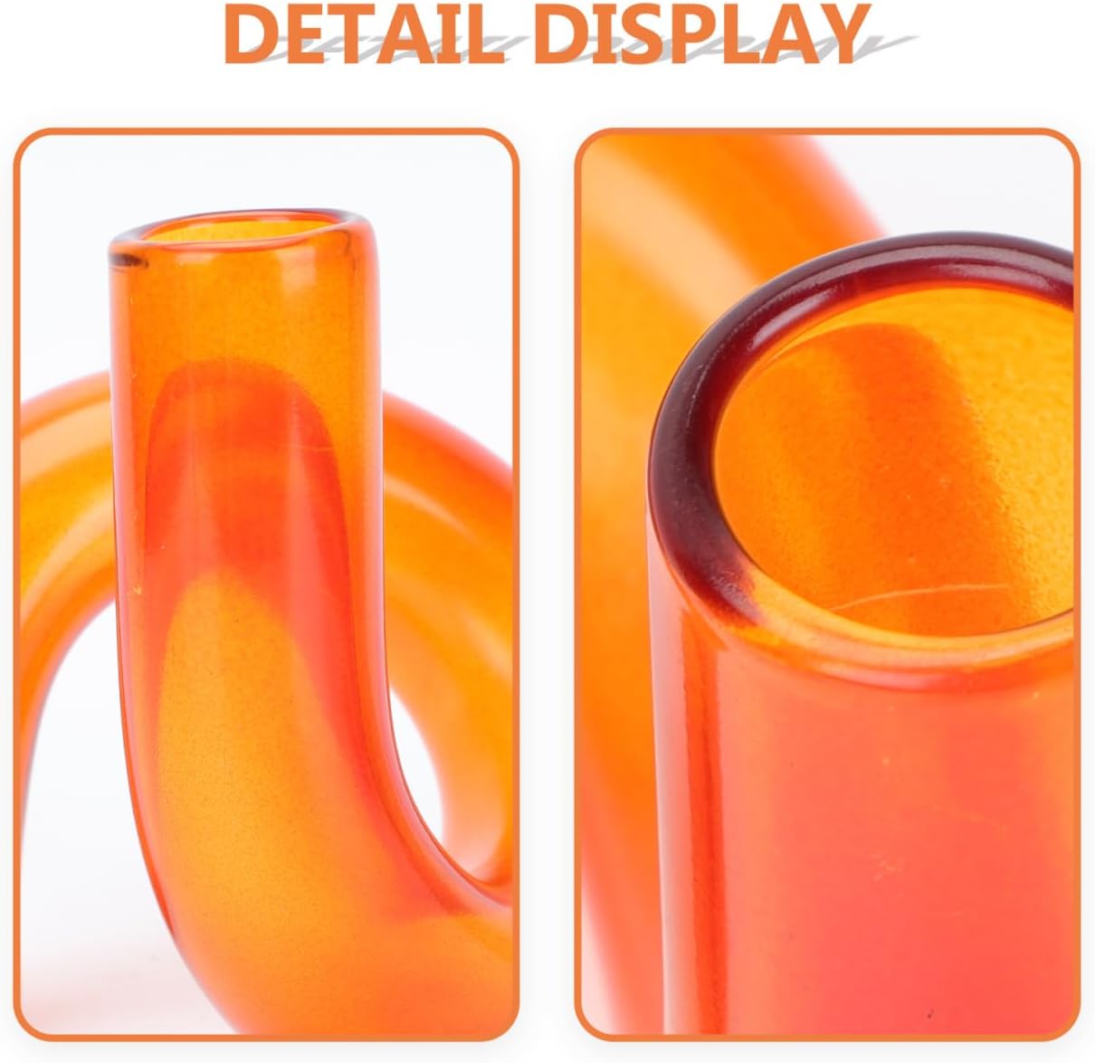 Amosfun Glass Vase for Modern Home Decor