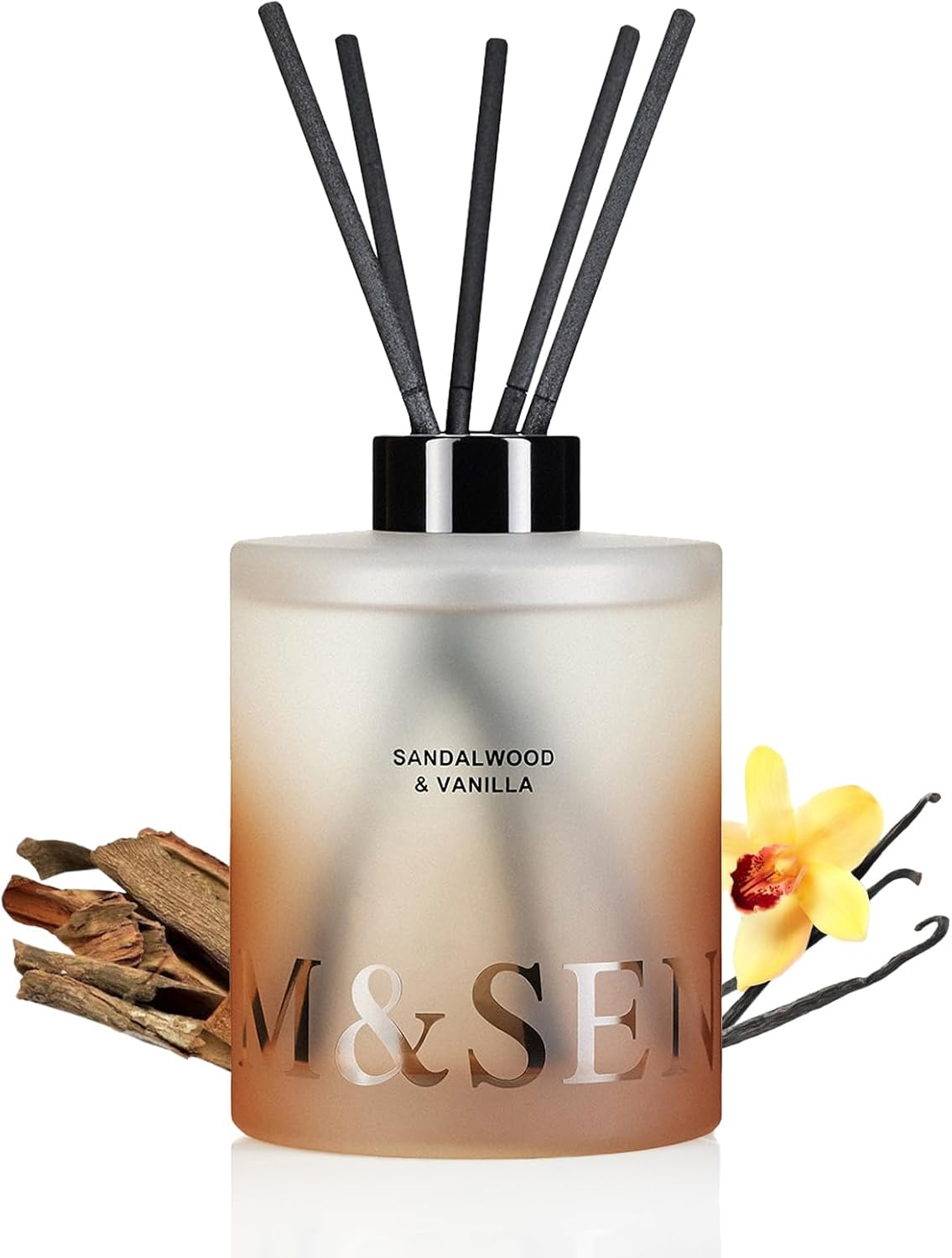 MSENSE Sandalwood Vanilla Reed Diffuser Set