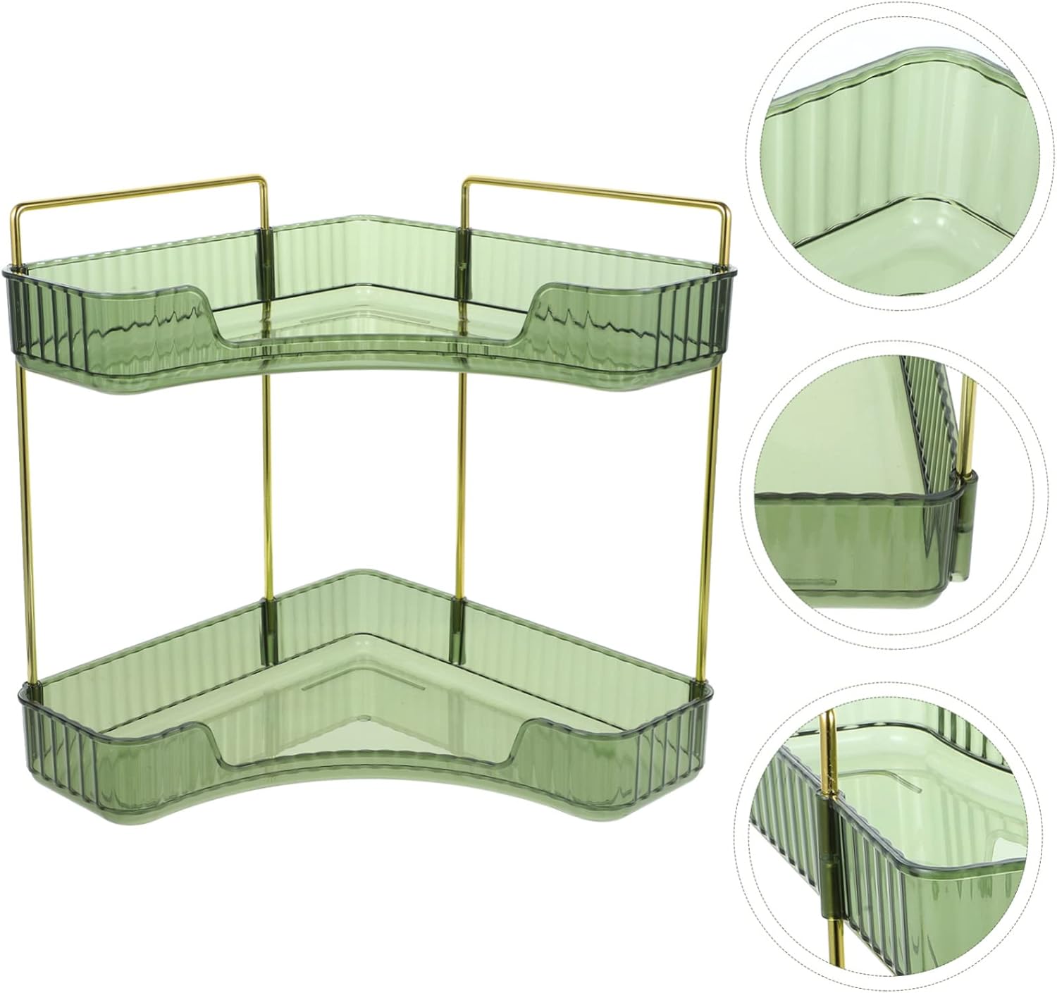 IMIKEYA Corner Storage Rack for Kitchen and Bathroom