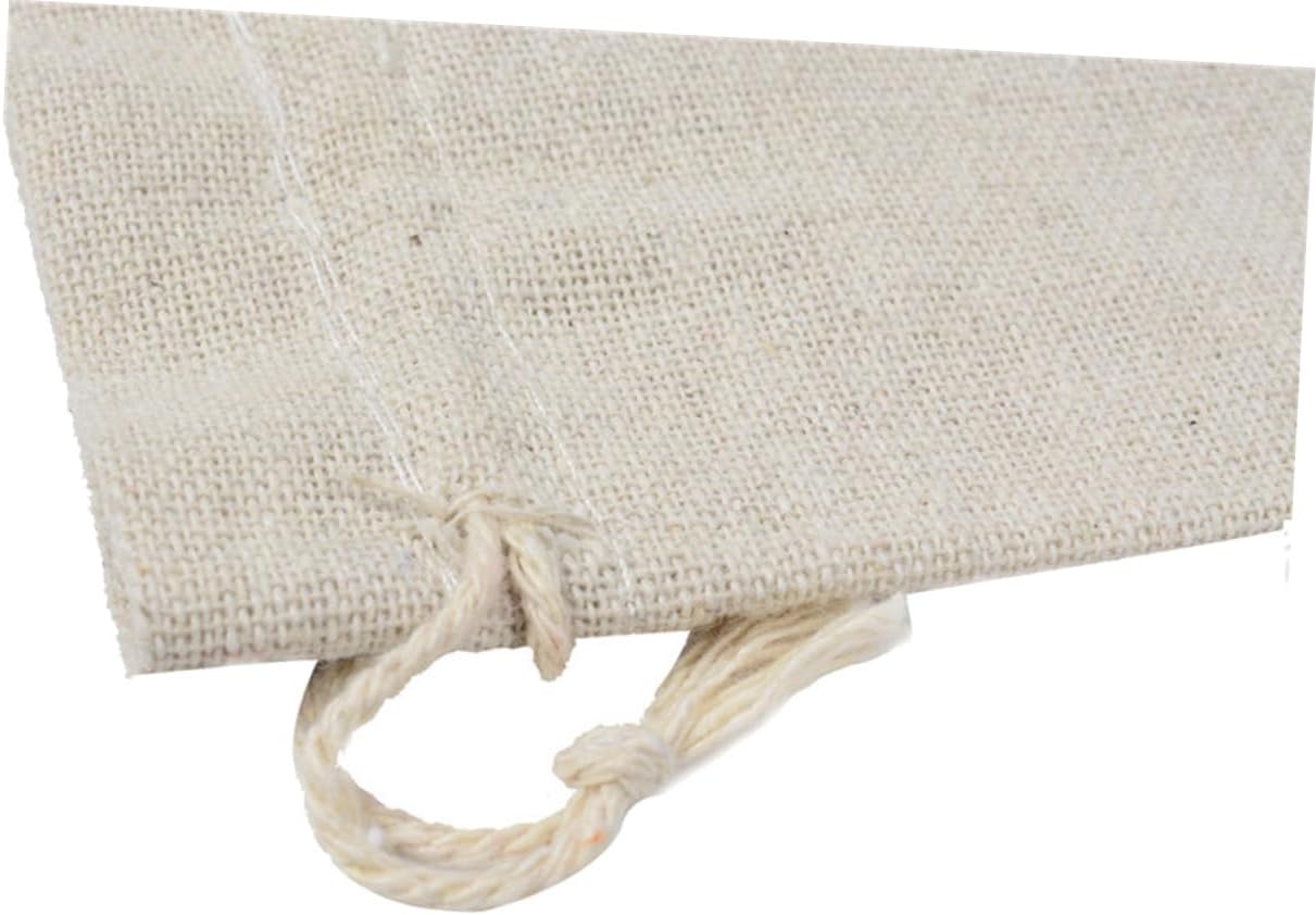 4pcs Cotton Drawstring Lavender Sachets Bags for Storage Tea Travel