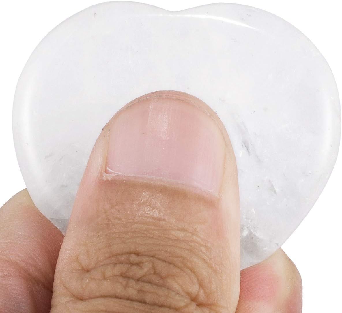 SUNYIK Heart Shaped Thumb Worry Stone for Relaxation