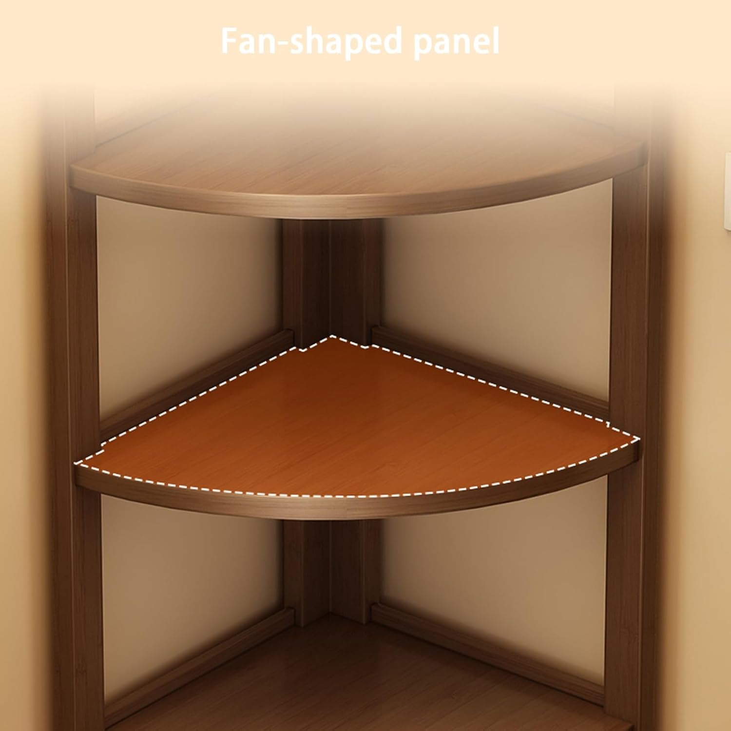 YUGXTH L-Shaped Corner Storage Shelf Unit