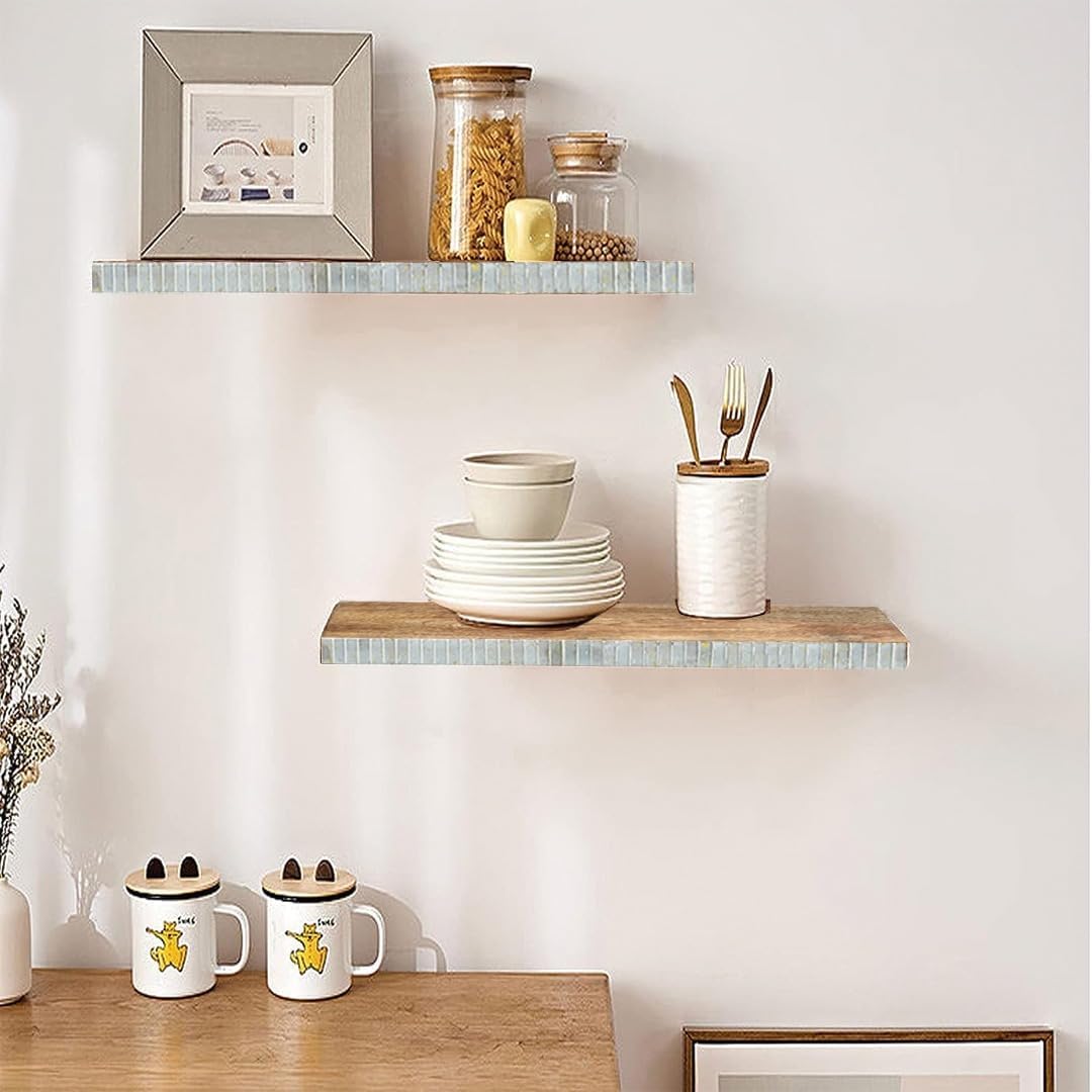 Moxly Floating Wall Shelves Set of 2