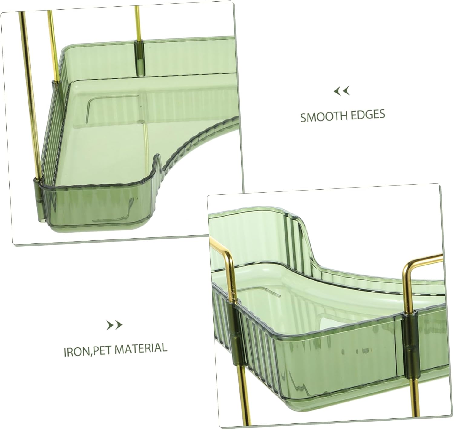 Transparent Two Corner Shelf Organizer for Bathroom and Kitchen