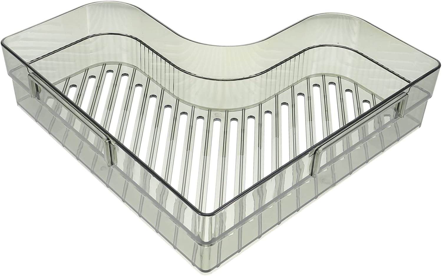 GLEAVI Green Wall-Mounted Bathroom Corner Shelf Storage Rack