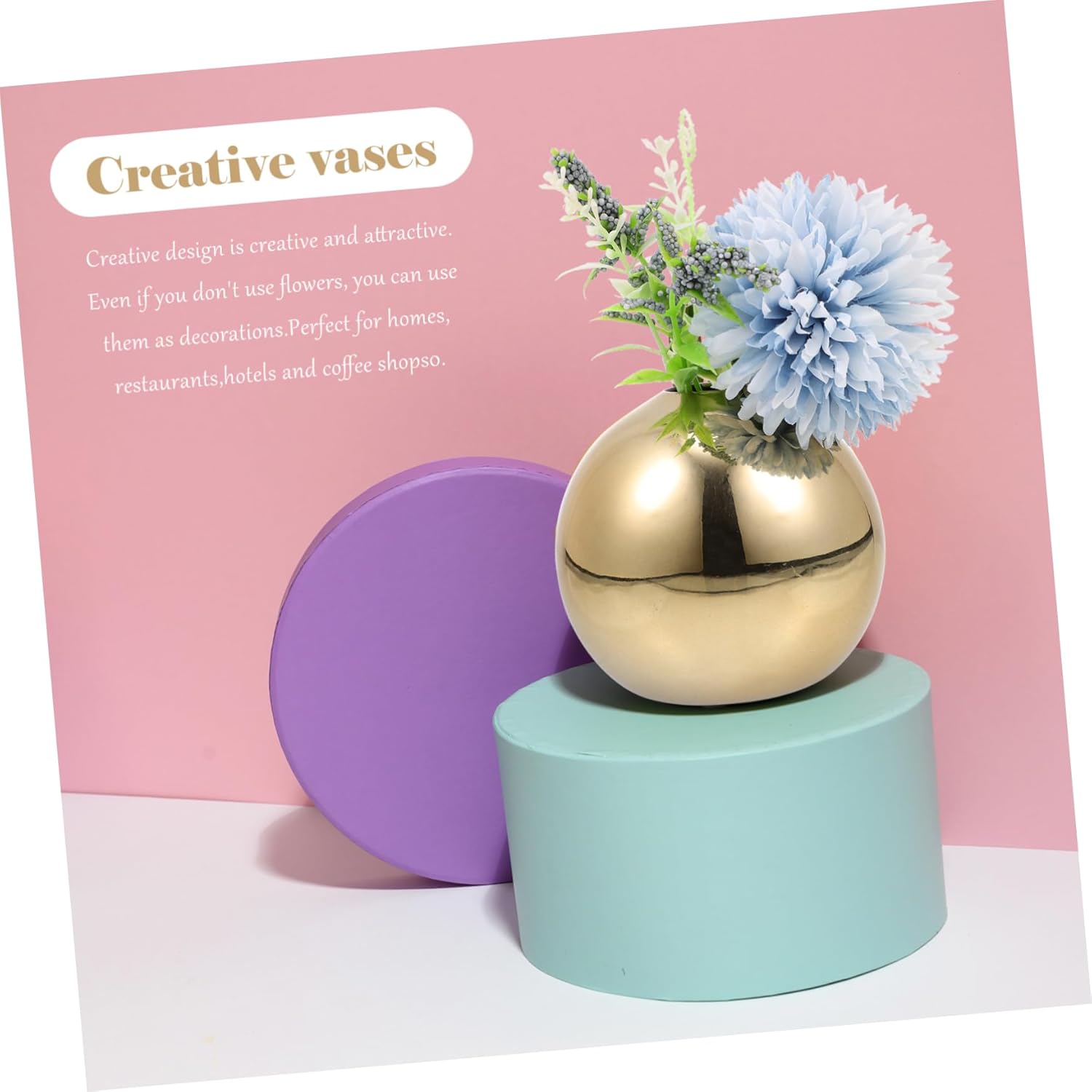 Happyyami Abstract Ceramic Flower Vase for Home Decor