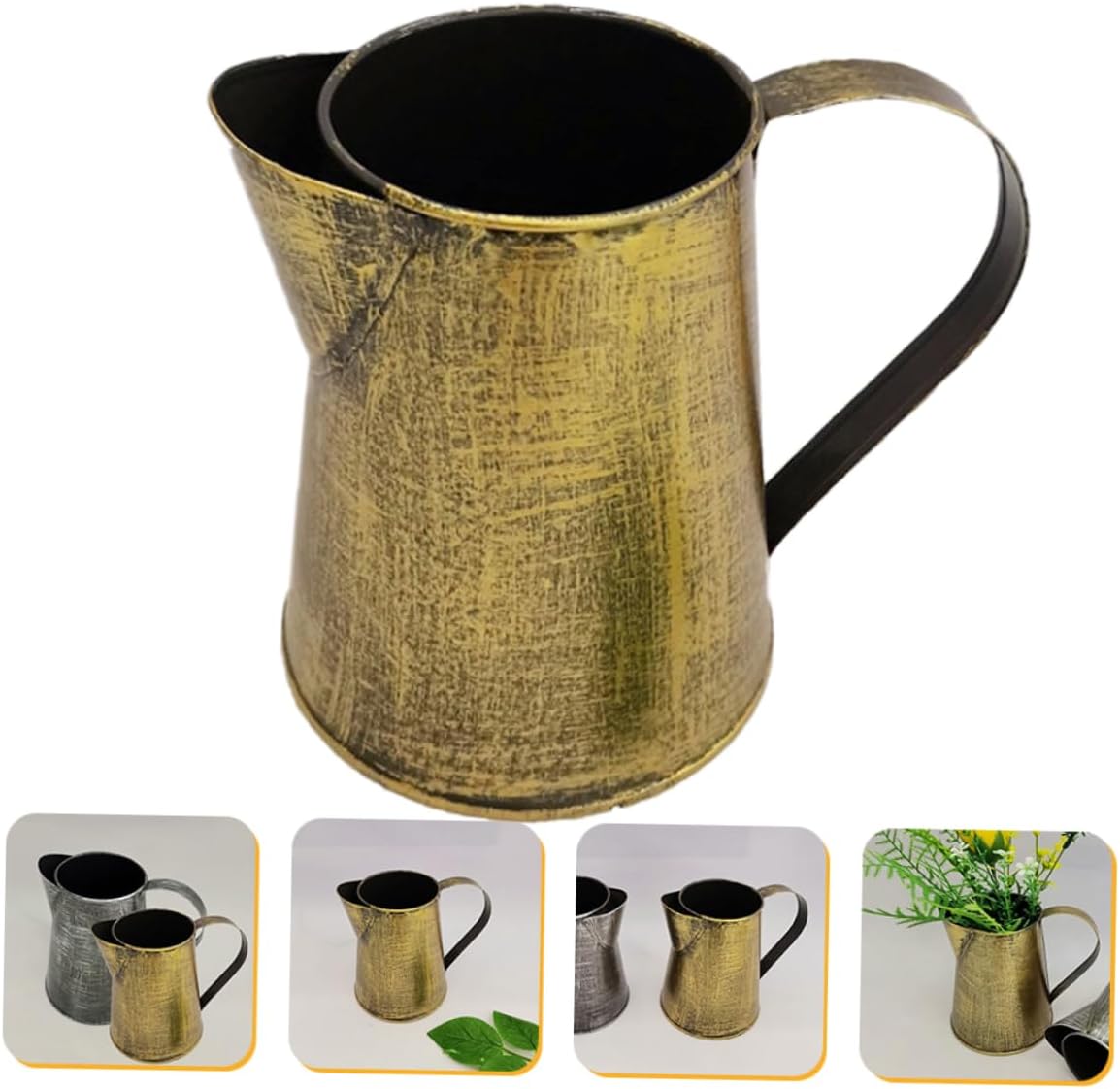 Cabilock Vintage Iron Flower Pot Pitcher Vase