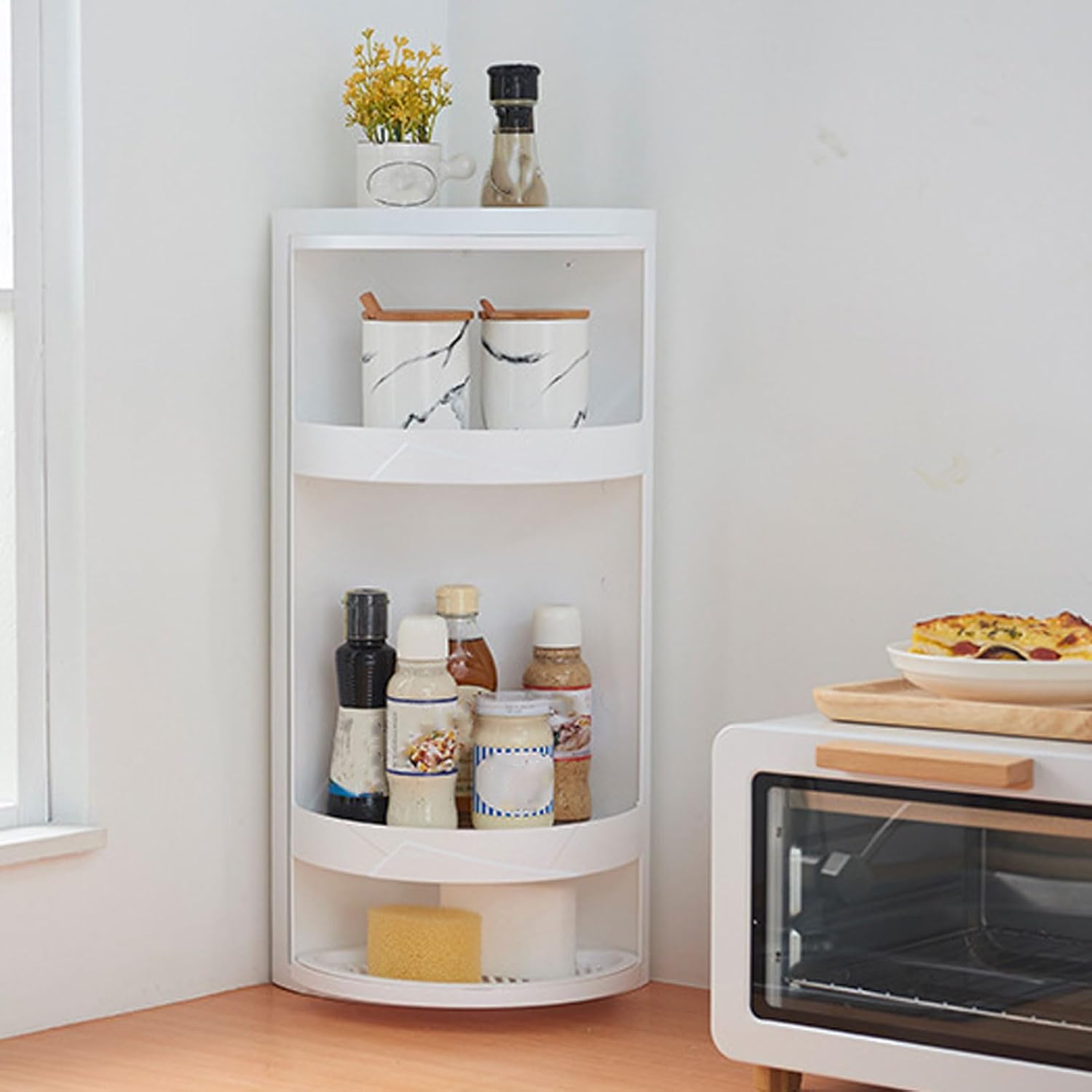 Yosoo Health Gear 2 Tier Bathroom Corner Shelf