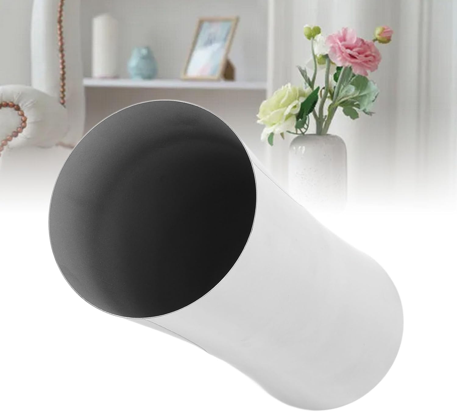 304 Stainless Steel Tall Vase with Unique Waist Shape
