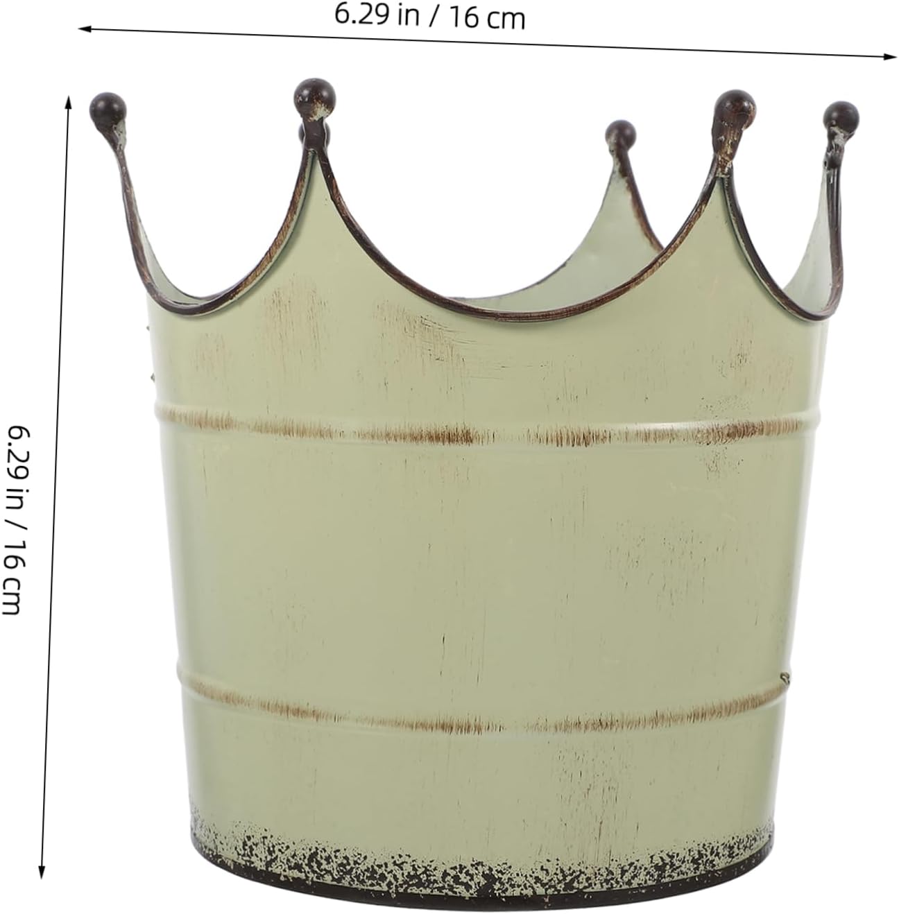 Retro Iron Flower Vase for Home Office Decor
