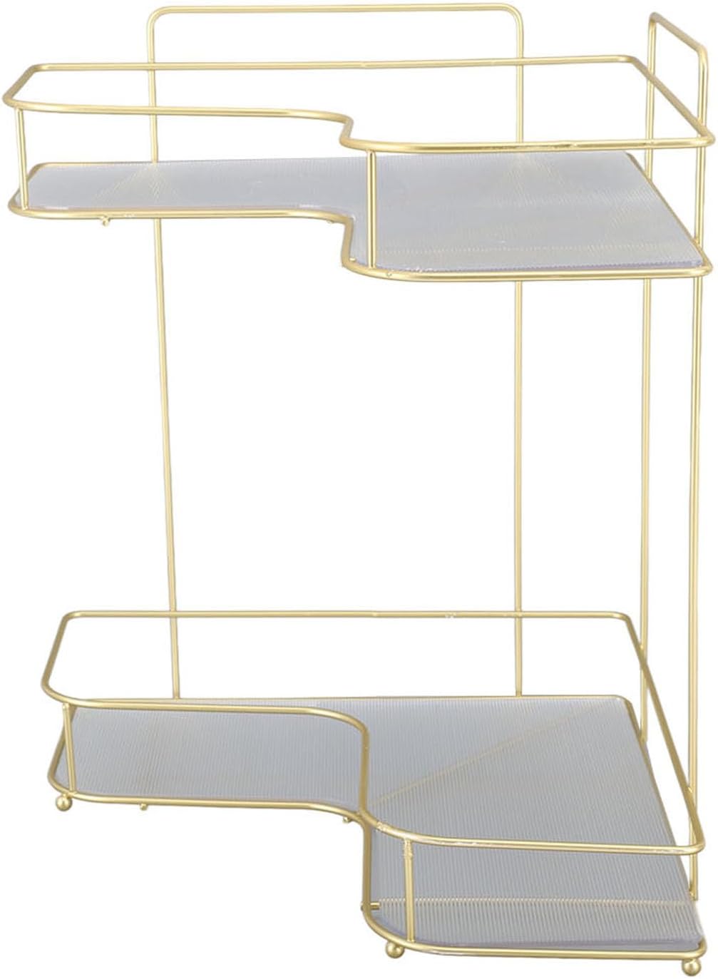 Corner Bathroom Organizer with Acrylic and Iron Construction