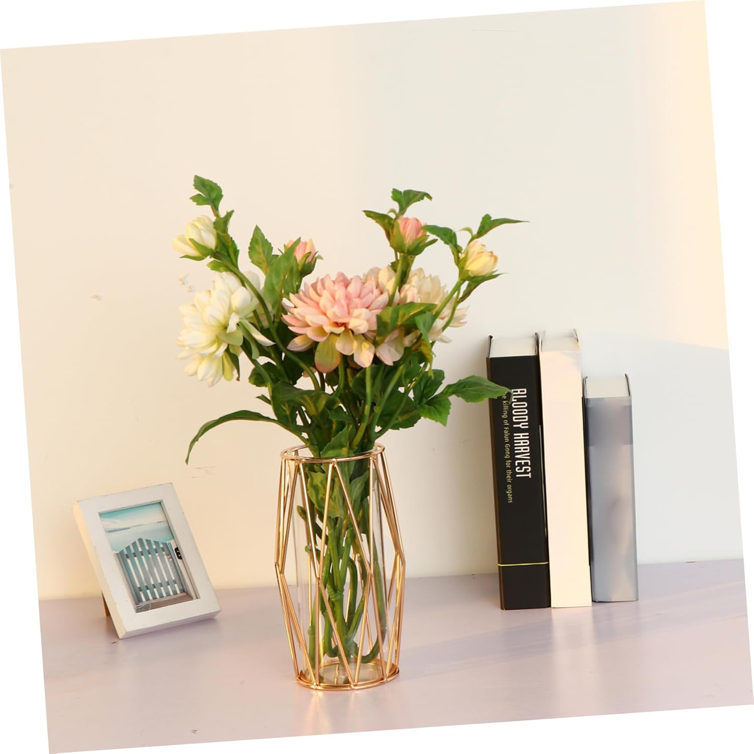 MAGICLULU 1Pc Iron Hydroponic Container for Plant Display and Dried Flower Arrangement