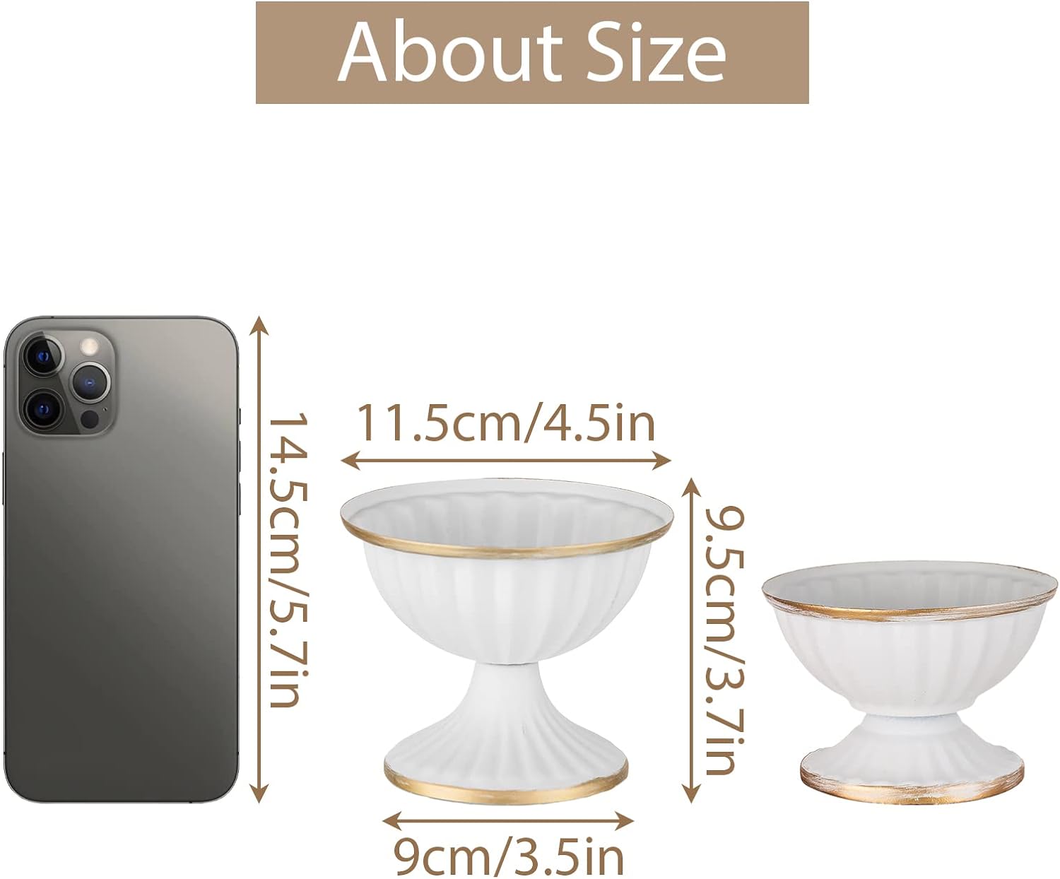 Sziqiqi Mini White Flower Vase for Centerpieces Decor