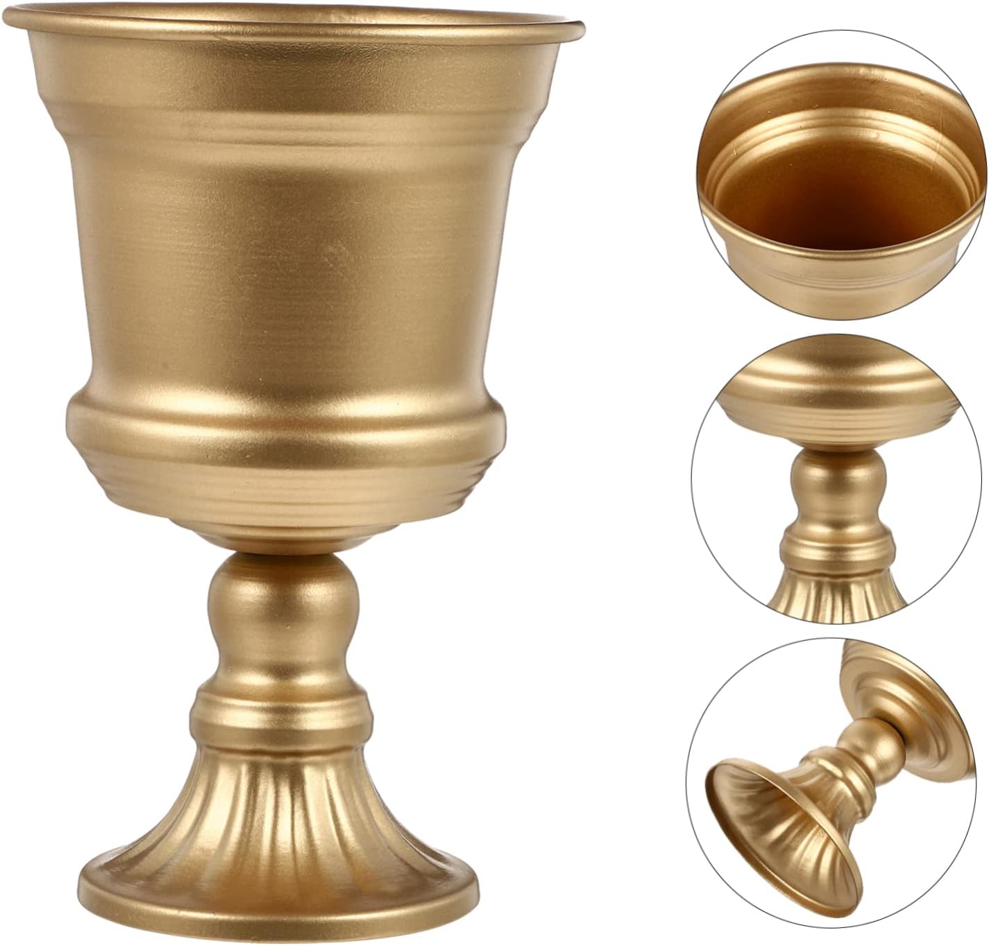 Elegant Gold Metal Flower Vase for Wedding Centerpiece