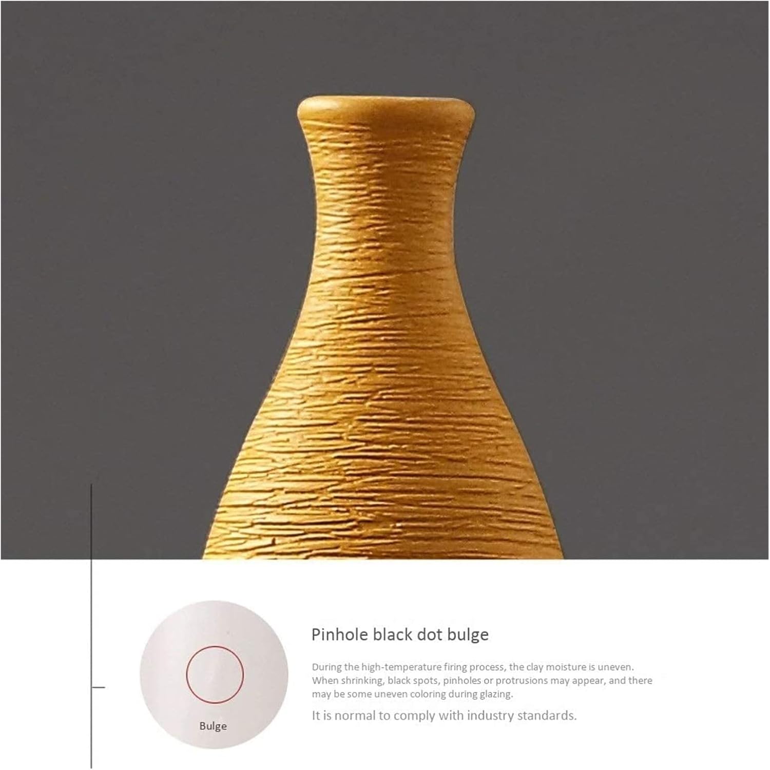 LQX Natural Ceramic Sculpture Vase for Home Decor