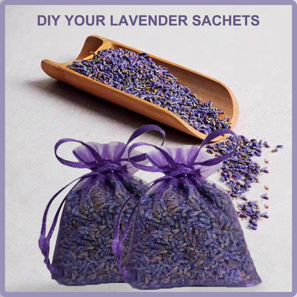 Dried French Lavender Sachets for Home Closets Pack of 12