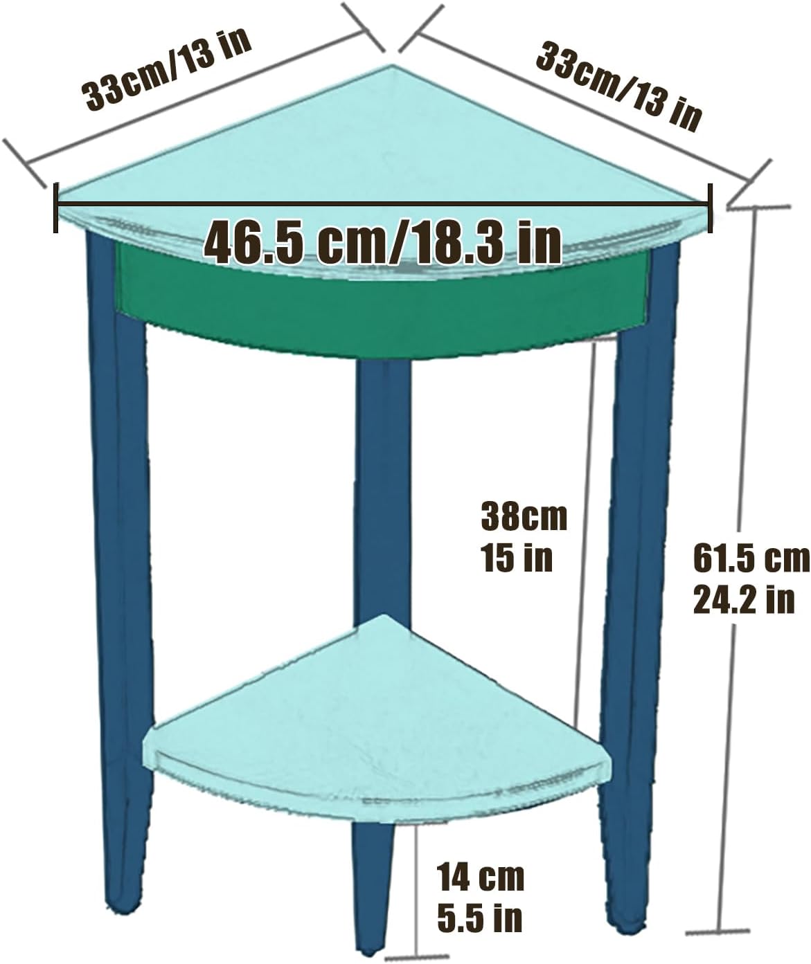 Small Corner Shelf for Home Display Storage