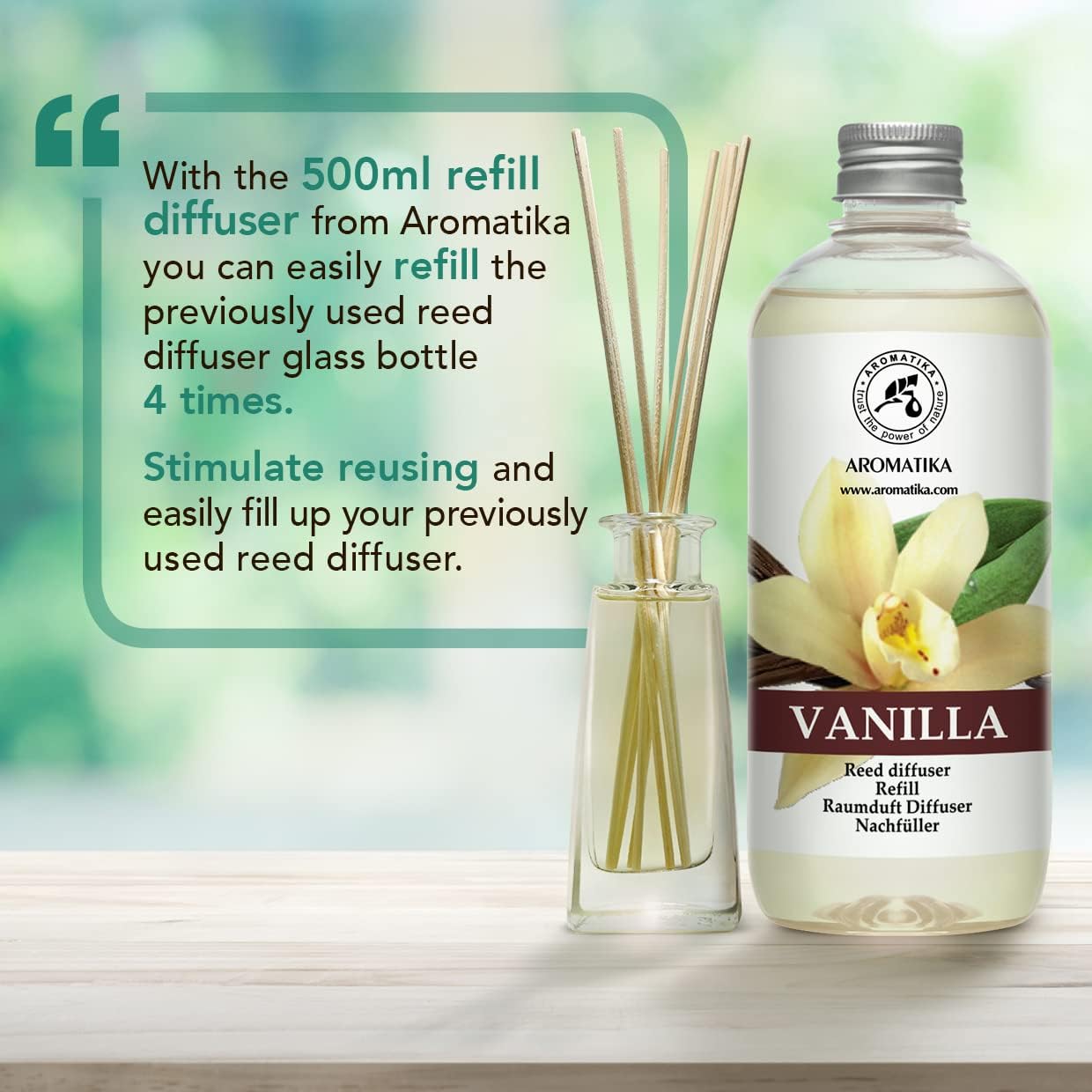 Vanilla Aroma Diffuser Refill 34 Fl Oz