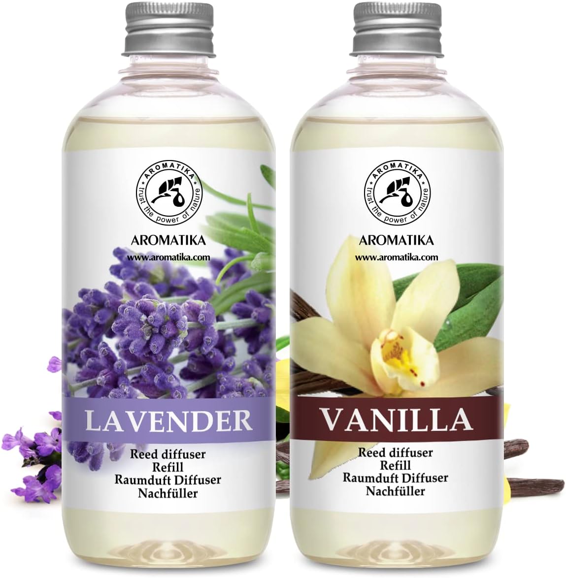 Vanilla Lavender Reed Diffuser Refill Set 34 Fl Oz