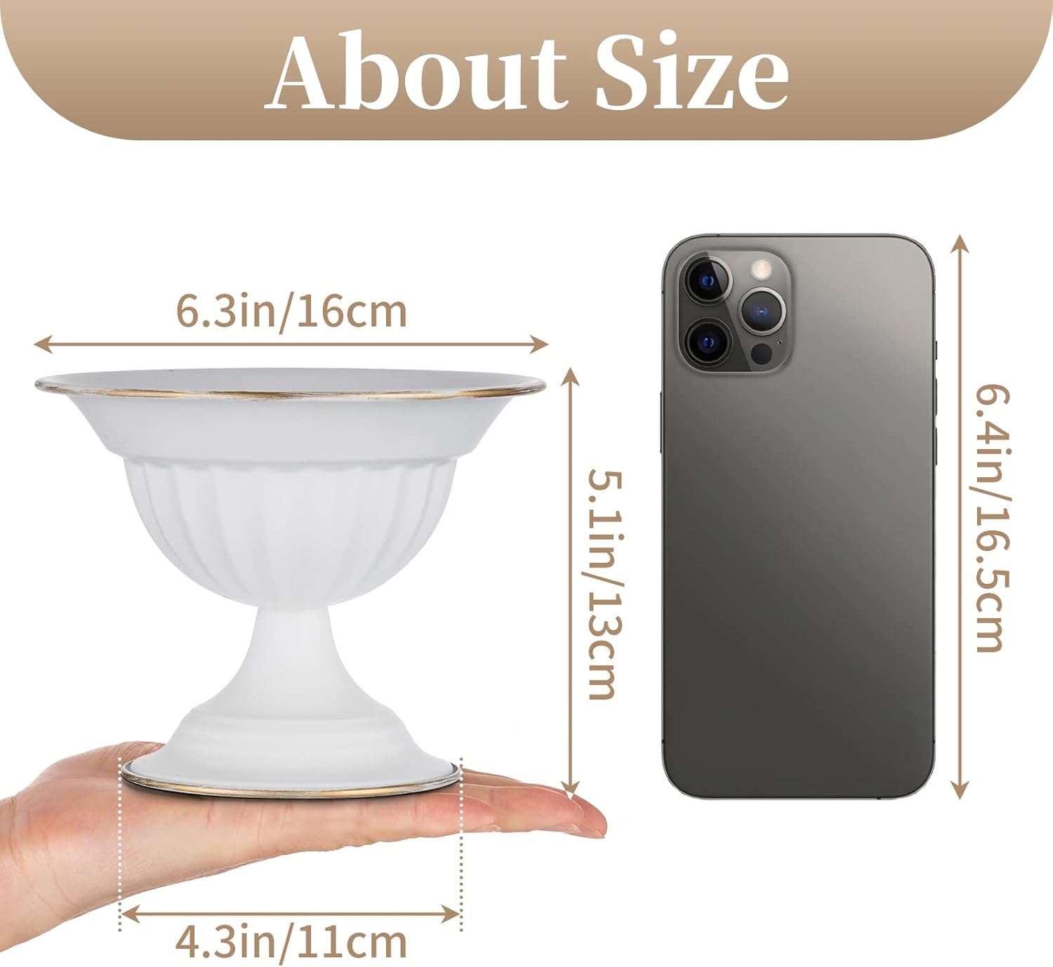 Sziqiqi Modern White Flower Vase for Wedding Centerpieces