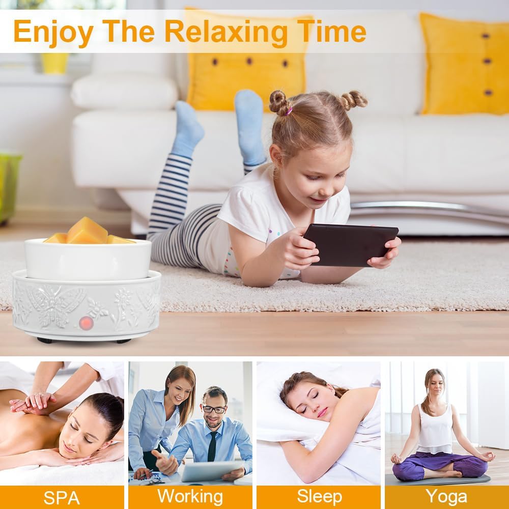 Butterfly Design Electric Candle Warmer for Wax Melts