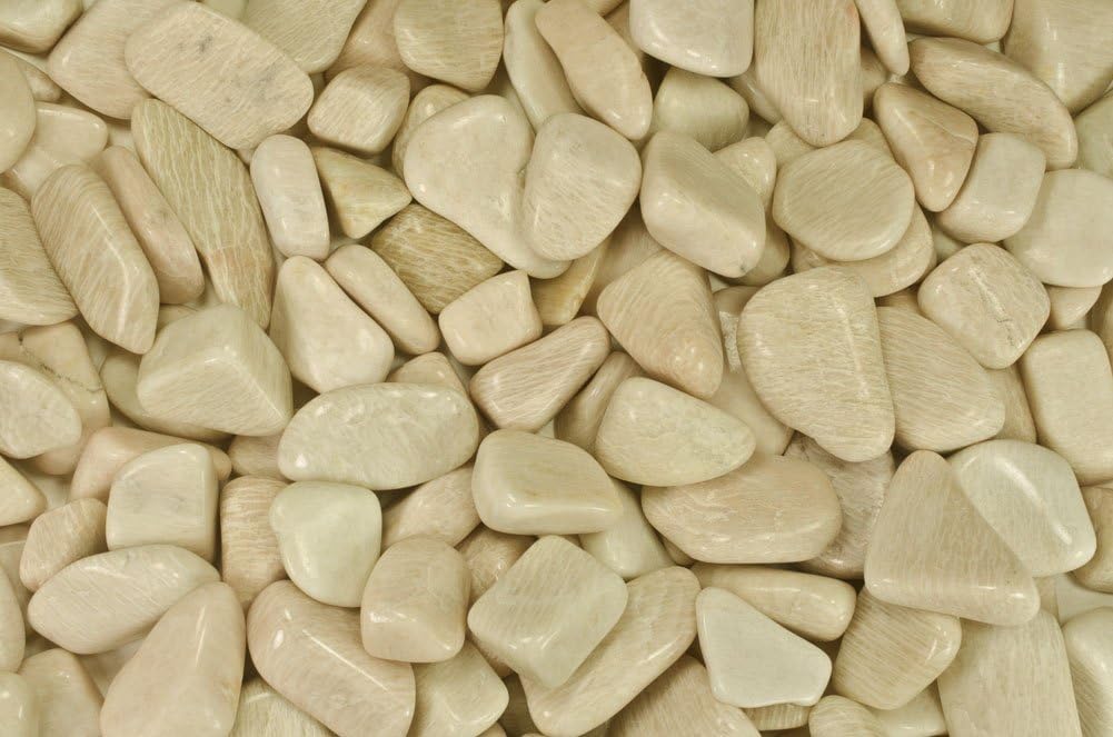 Fantasia Tumbled Feldspar Stones 12 lb Small 075-125 Inch