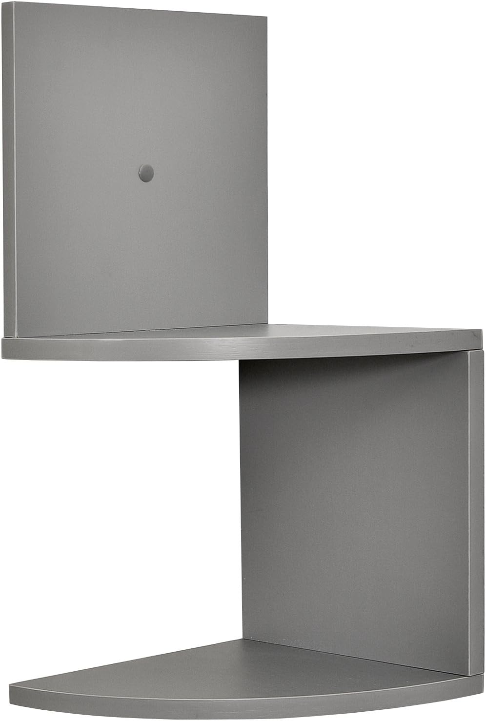 Greenco Corner Shelf 2 Tier Floating Shelves Gray