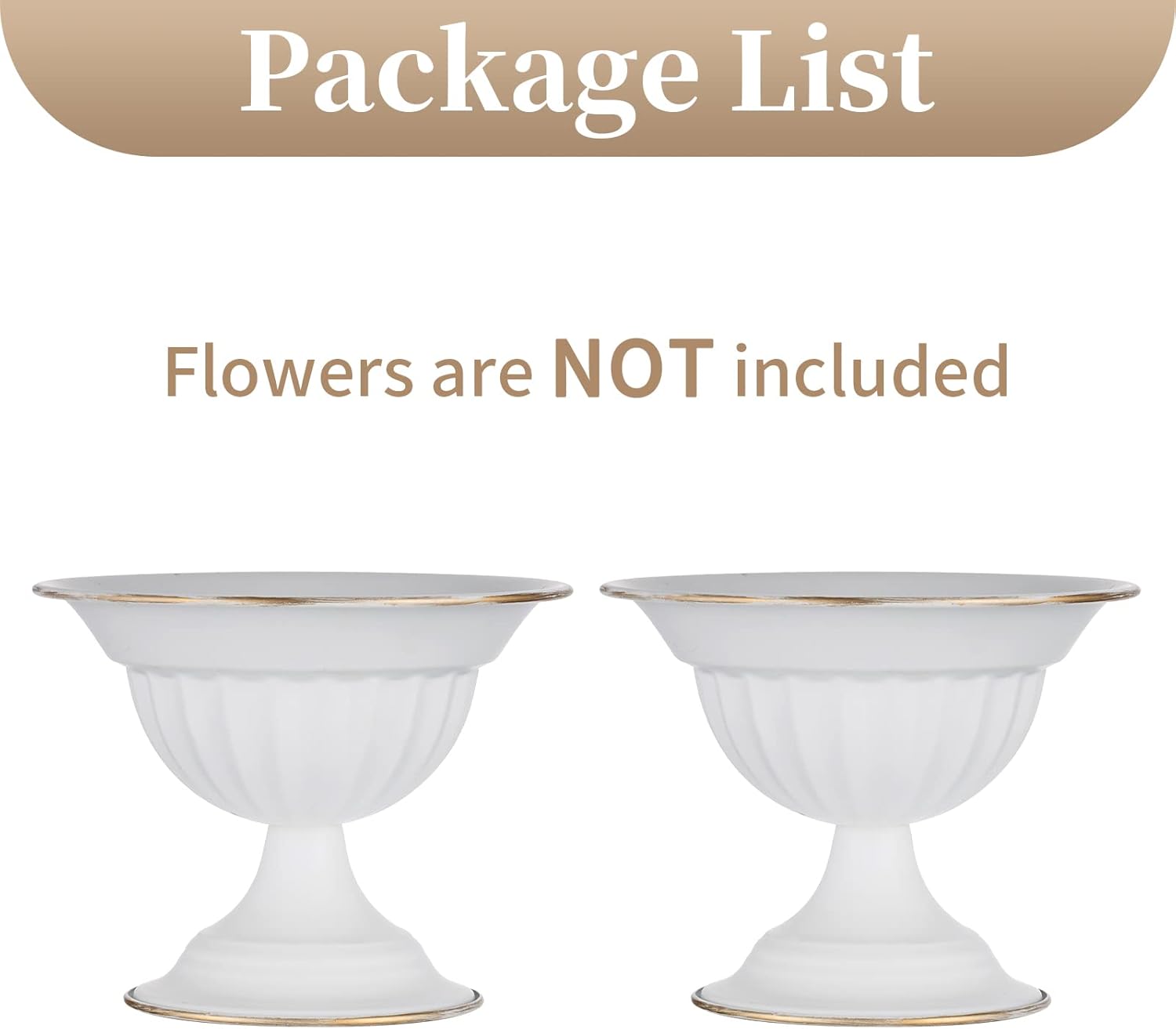 Sziqiqi Modern White Flower Vase for Wedding Centerpieces