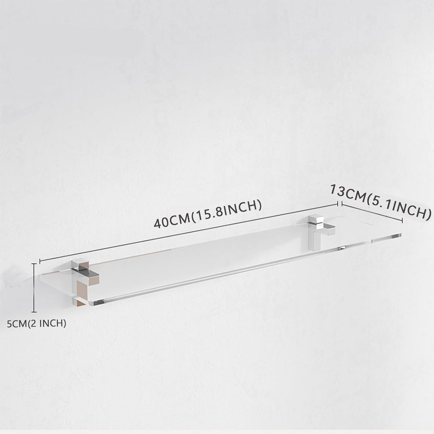 Clear Acrylic Floating Shelves Set of 4 157 Inch