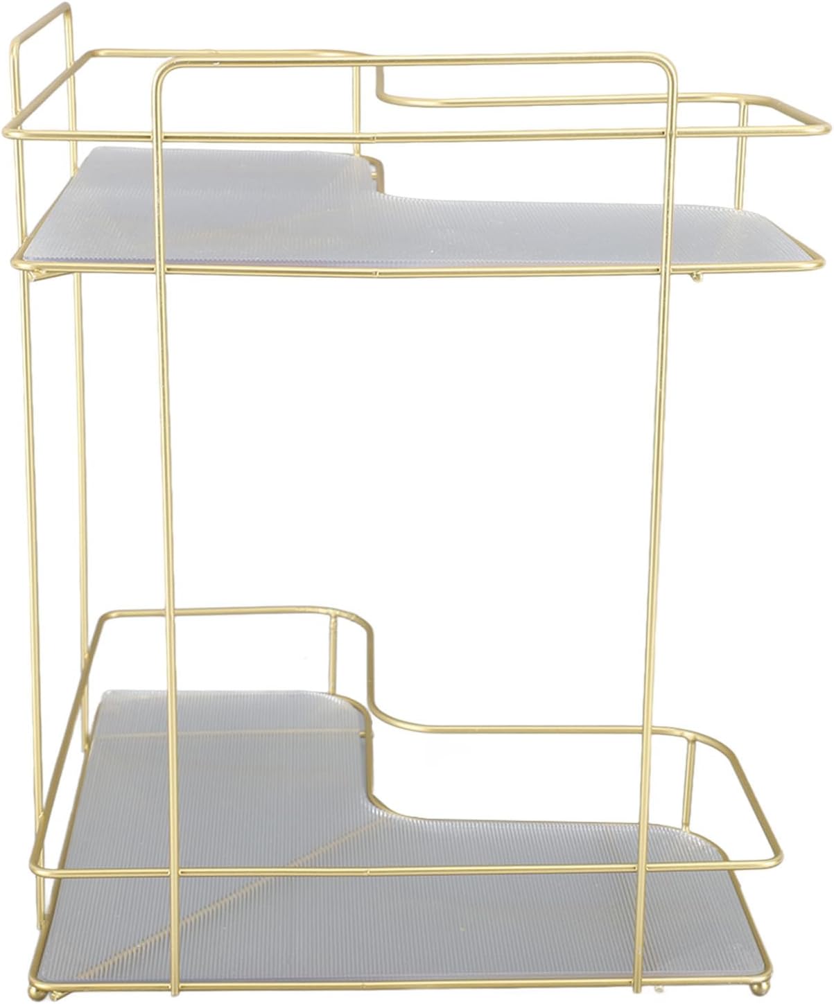Corner Bathroom Organizer with Acrylic and Iron Construction