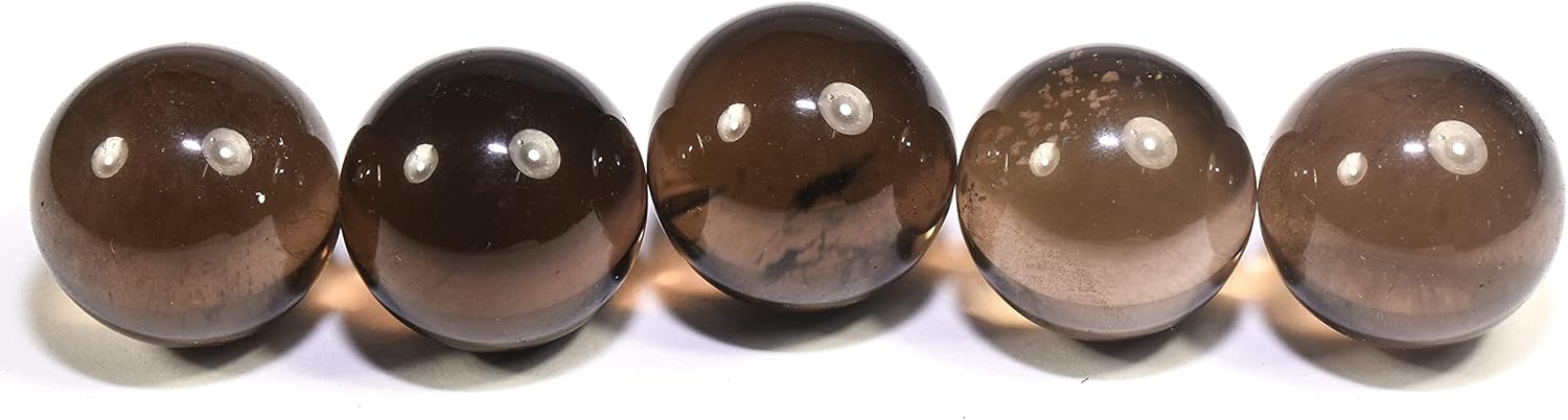 HQRP 30mm Dark Smoky Quartz Sphere Collectible