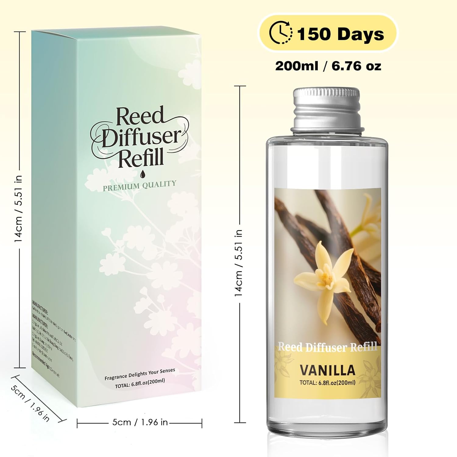 SCENTORINI Vanilla Reed Diffuser Oil Refill 676 Fl Oz