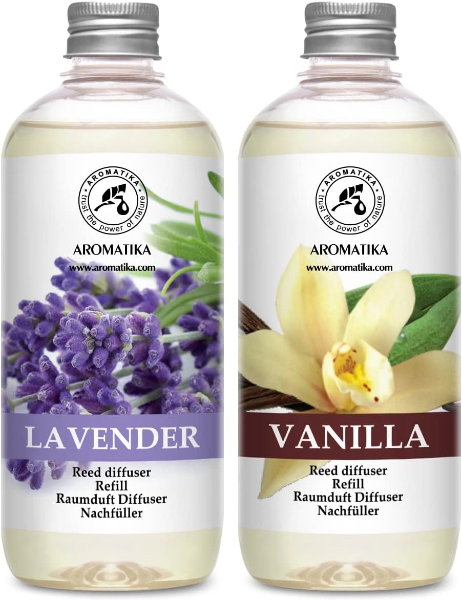Vanilla Lavender Reed Diffuser Refill Set 34 Fl Oz