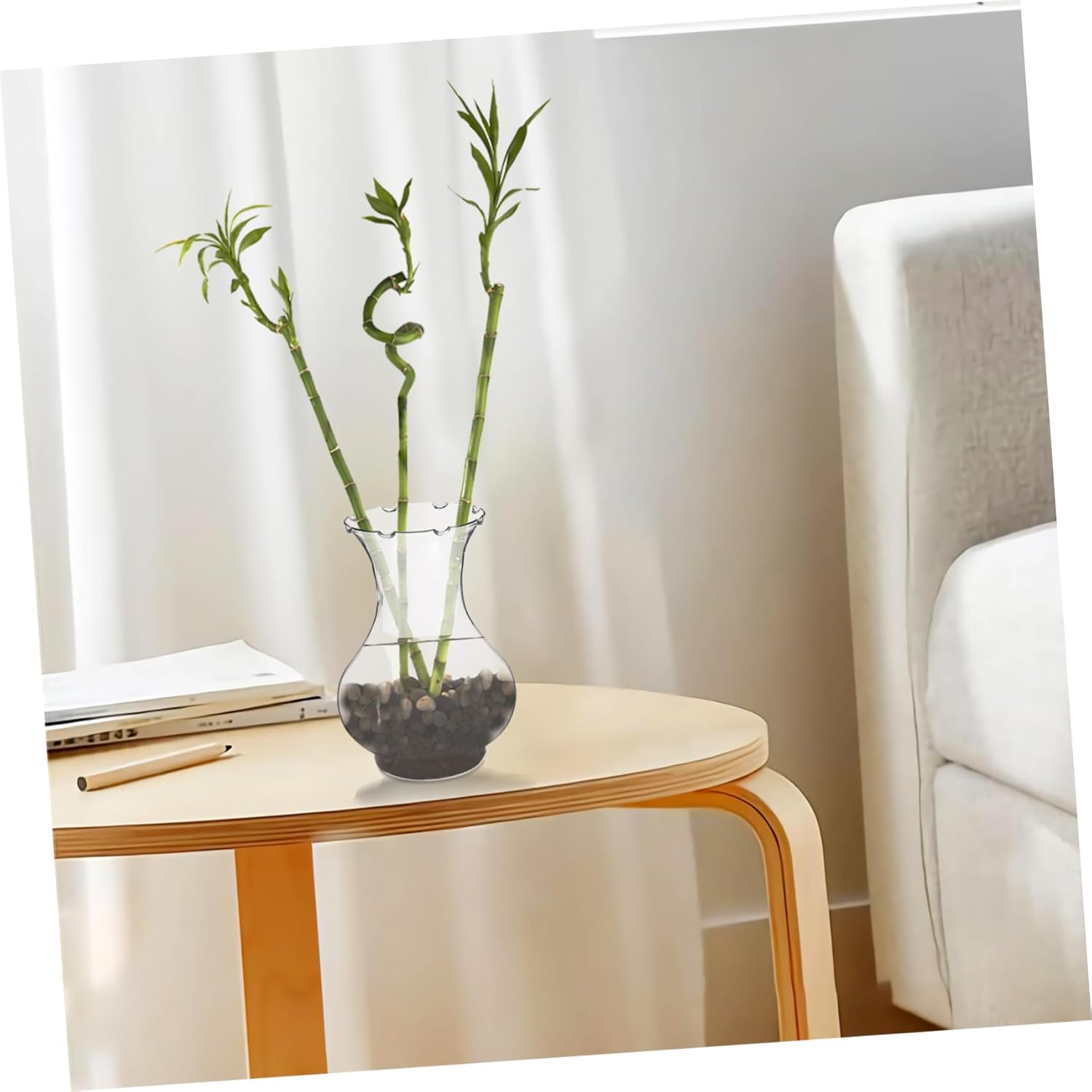 POPETPOP 4pcs Clear Hydroponic Vases for Indoor Plant Propagation Wedding Centerpieces