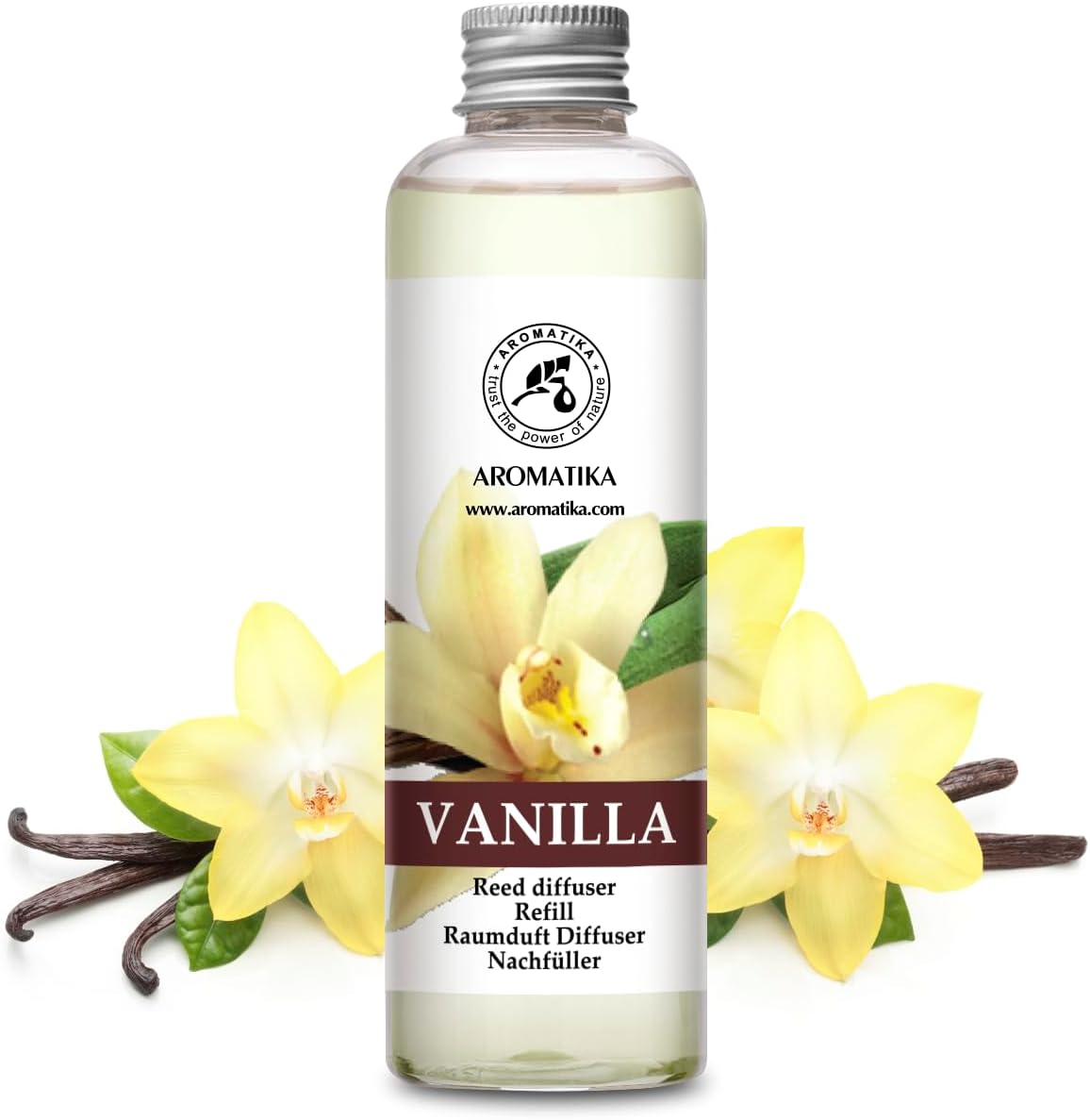 Vanilla Diffuser Refill with Natural Vanilla Essential Oil 68 Fl Oz