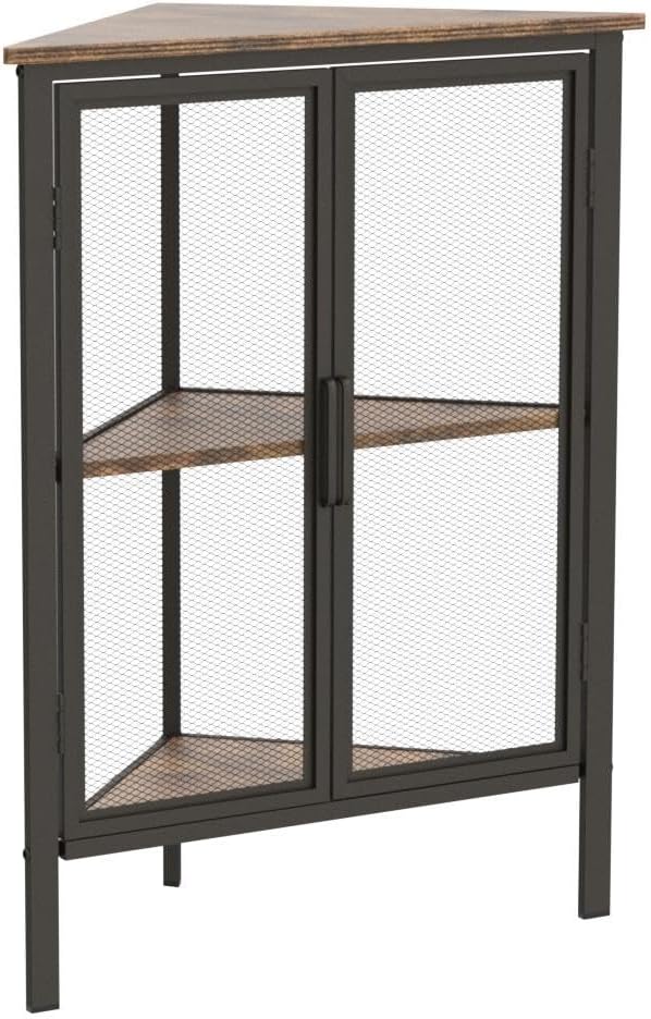 VECELO Corner Shelf with Door 1