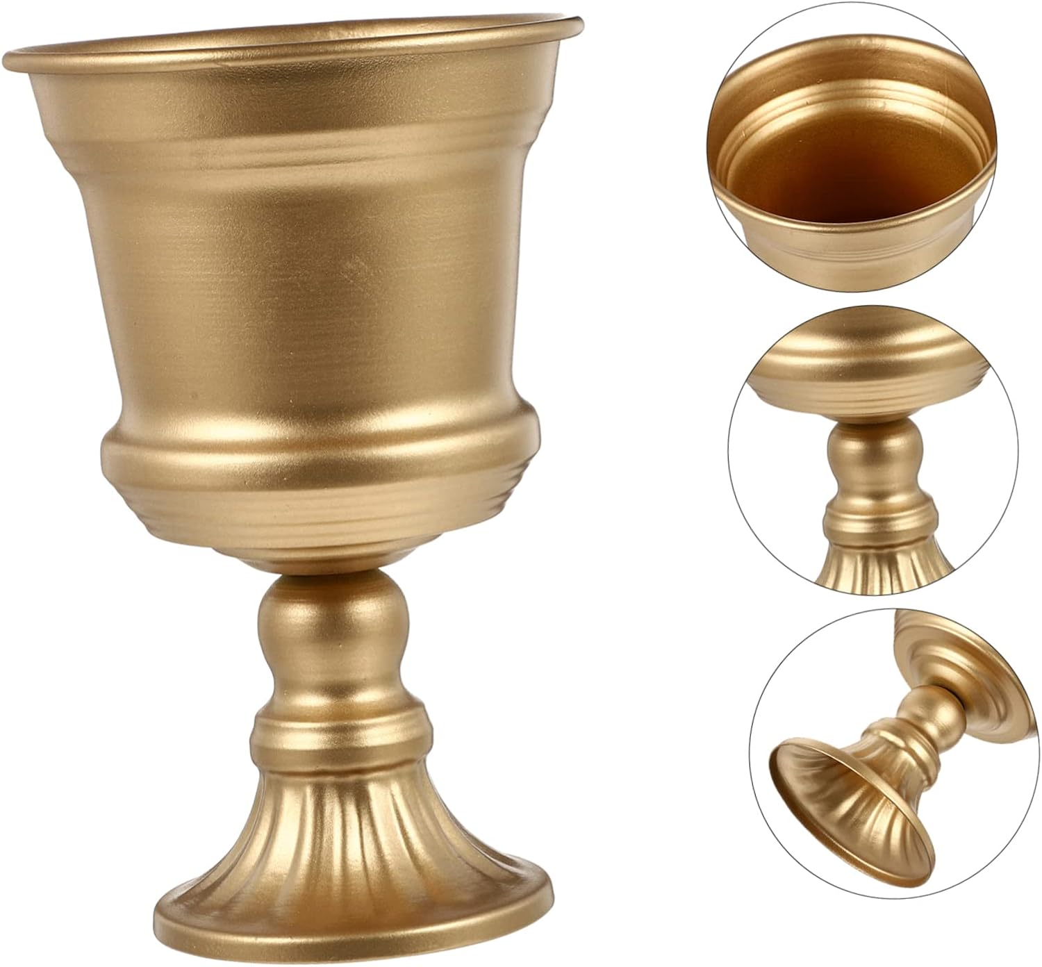 VOSAREA Metal Flower Vase for Wedding and Home Decor