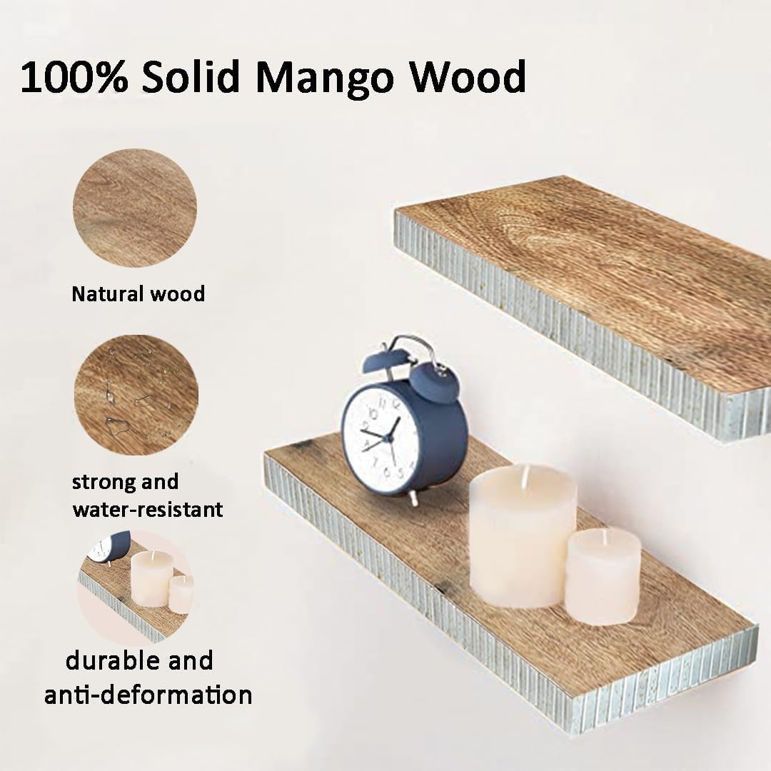 Moxly Floating Wall Shelves Set of 2