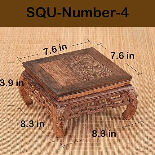 GOLDYWENDY Square Wooden Art Display Stand