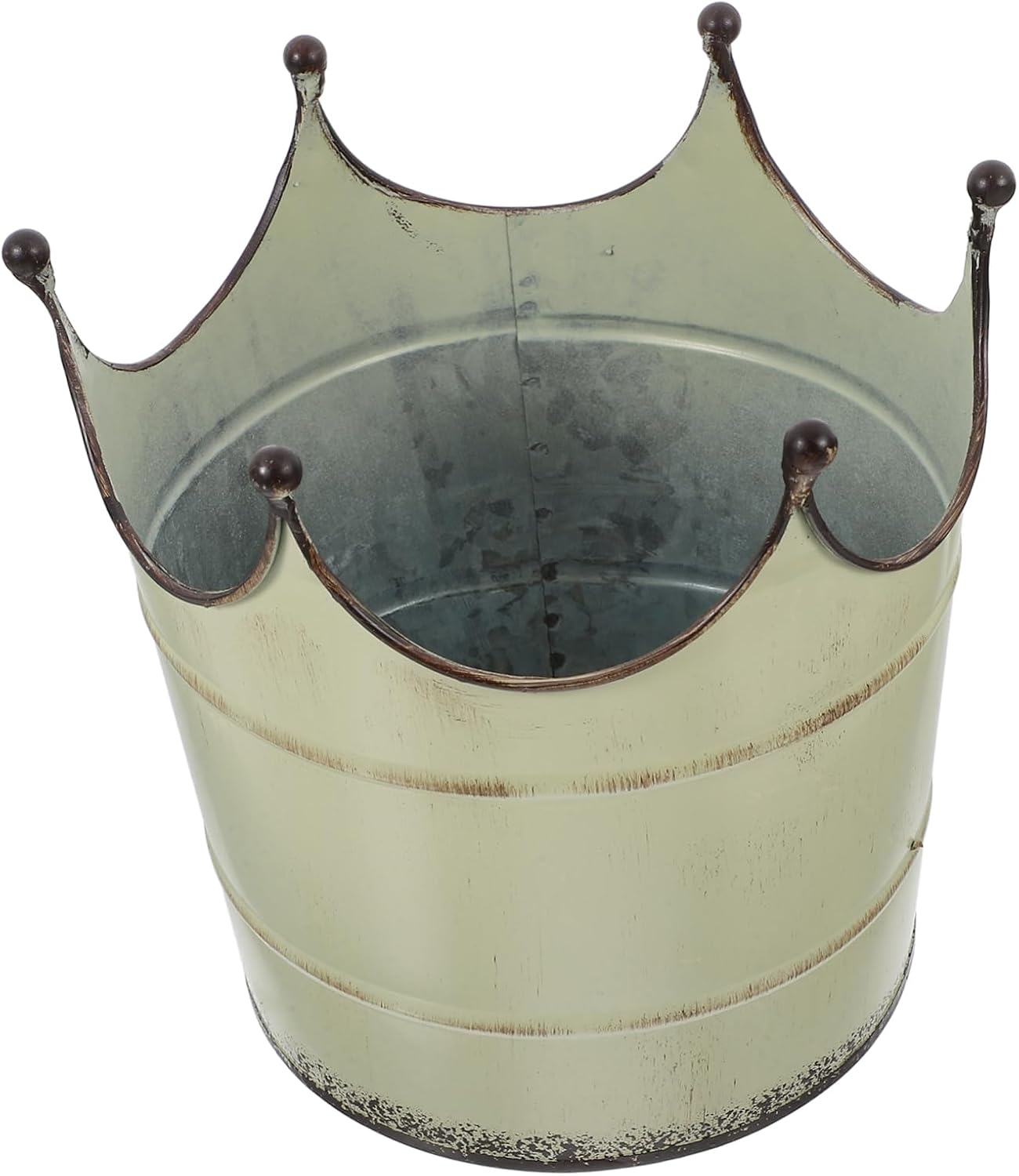Retro Iron Flower Vase for Home Office Decor