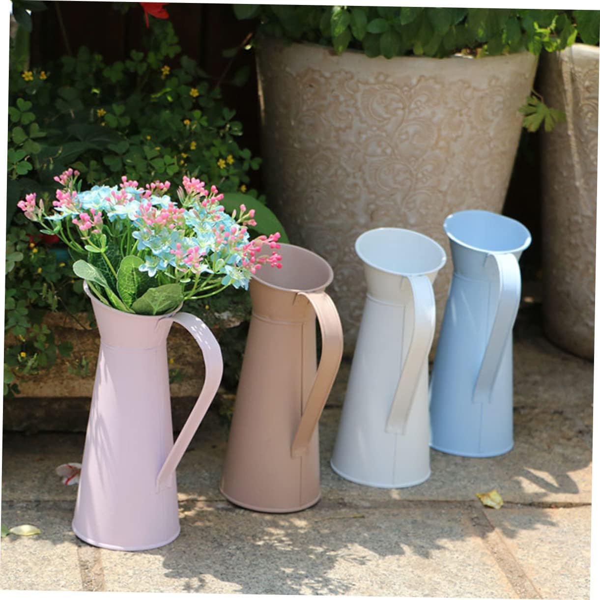 2pcs Simple Iron Vase for Modern Flower Arrangement