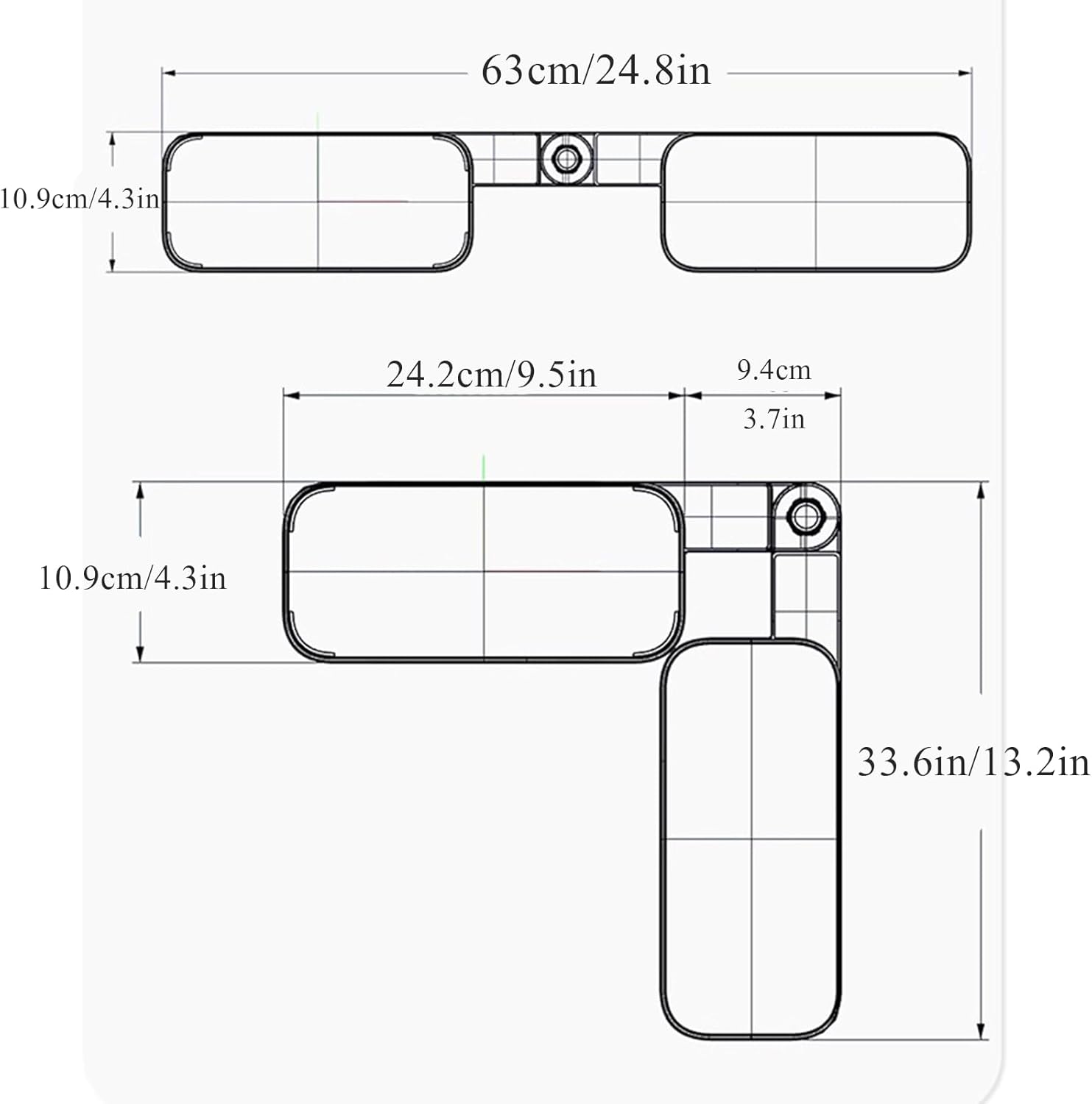 Wall-Mounted Storage Rack for Bathroom and Kitchen