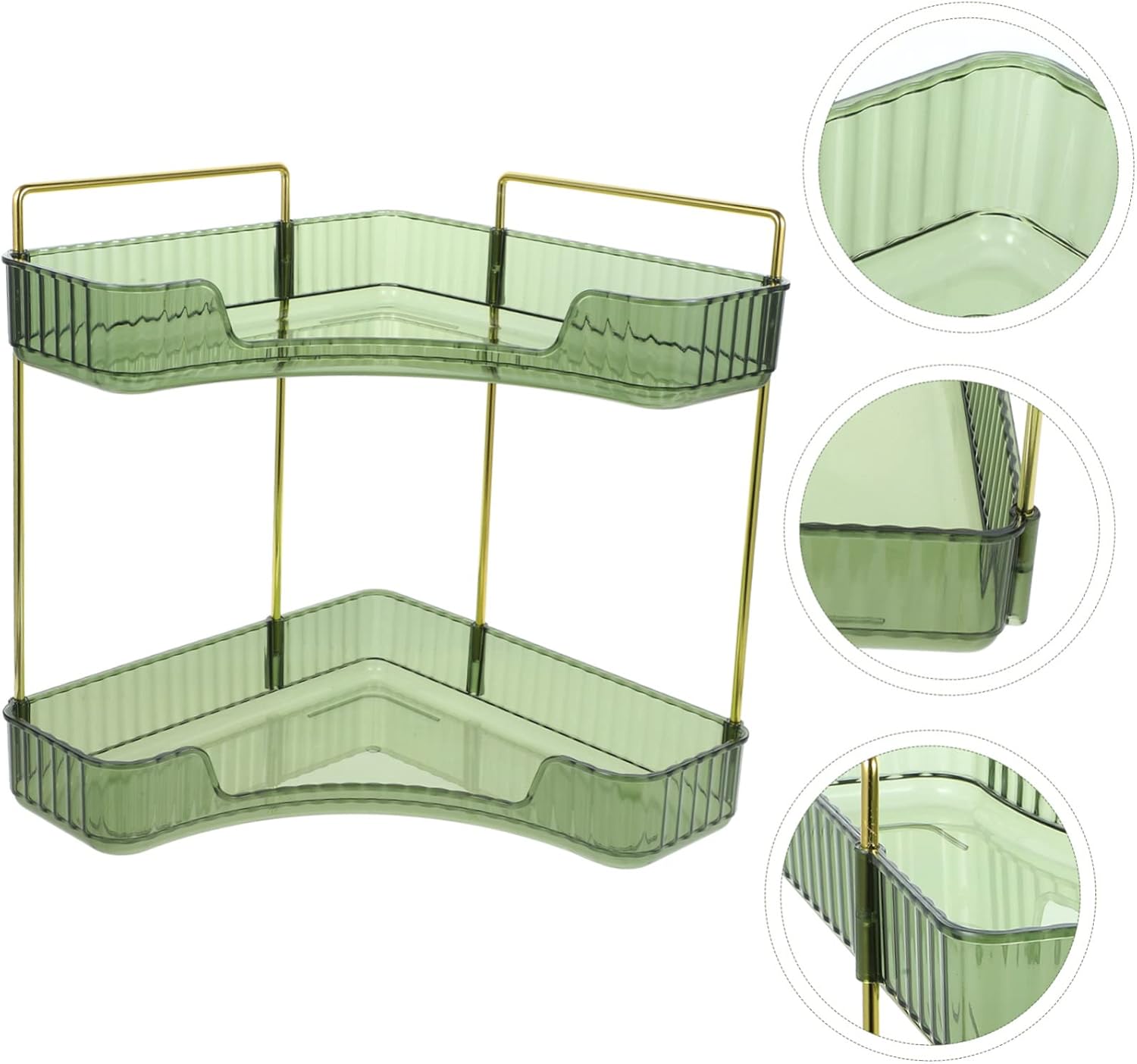 Double Corner Shelf Organizer for Bathroom and Kitchen