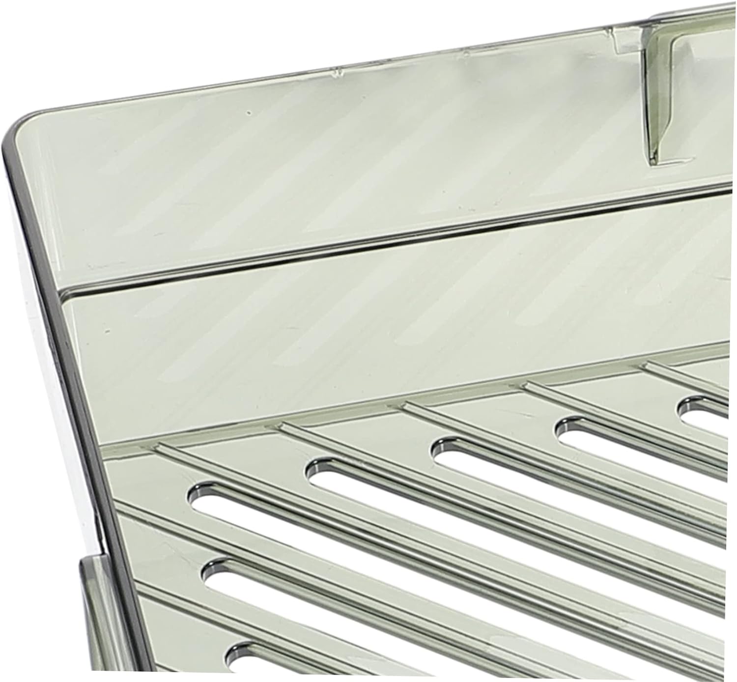 Bathroom Wall Rack with Drainage Green Corner Shelf