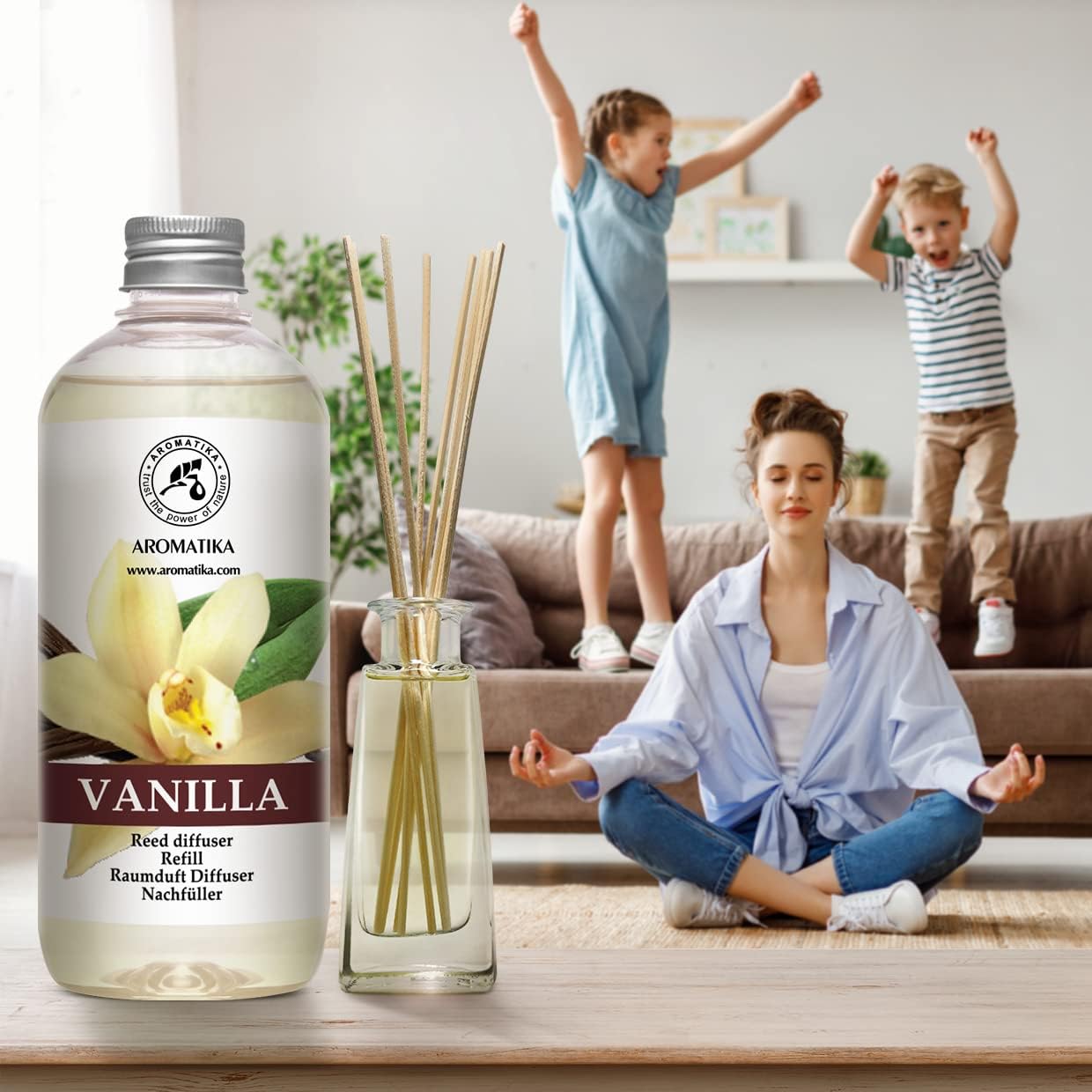 Vanilla Lavender Reed Diffuser Refill Set 34 Fl Oz